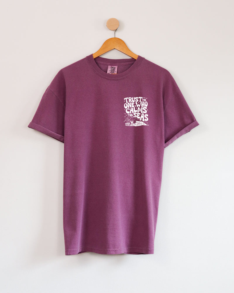 Trust the One Who Calms the Seas (Mark 4:35-41) Vacation Summer Lake Ocean Tees