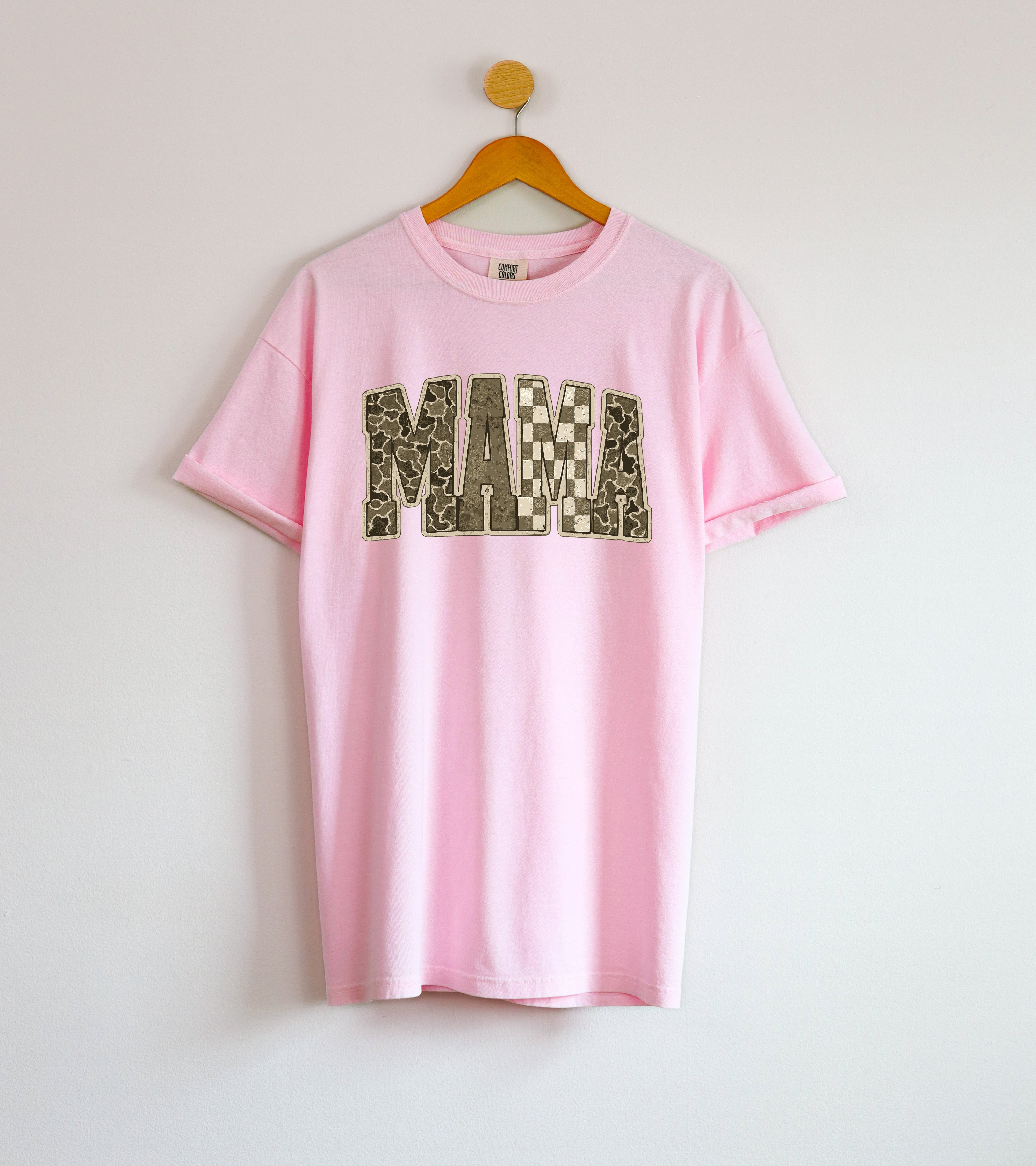 Mama Comfort Colors T Shirt (Military)