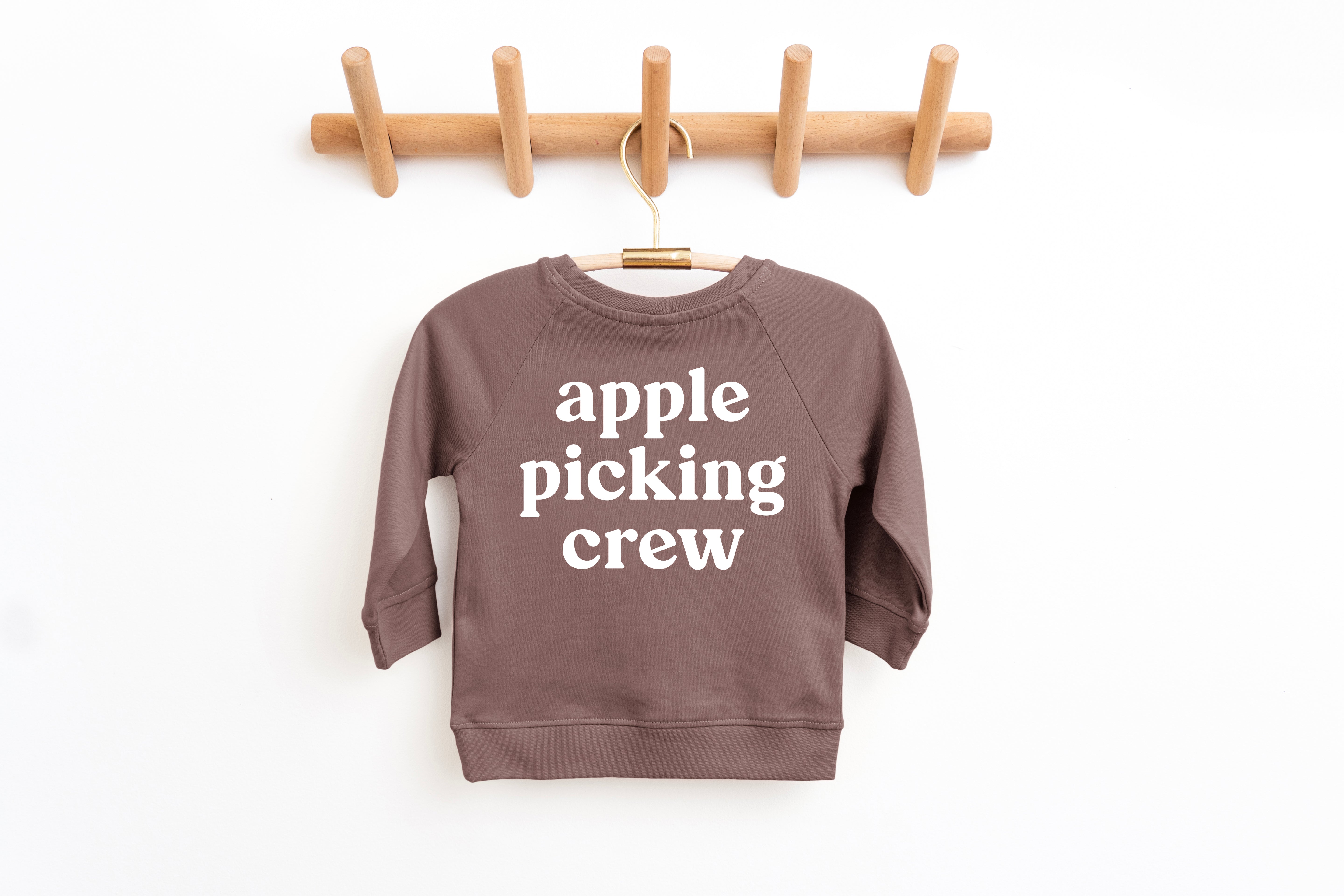 Apple Picking Crew Organic Cotton Baby and Toddler Fall and Winter Pullover