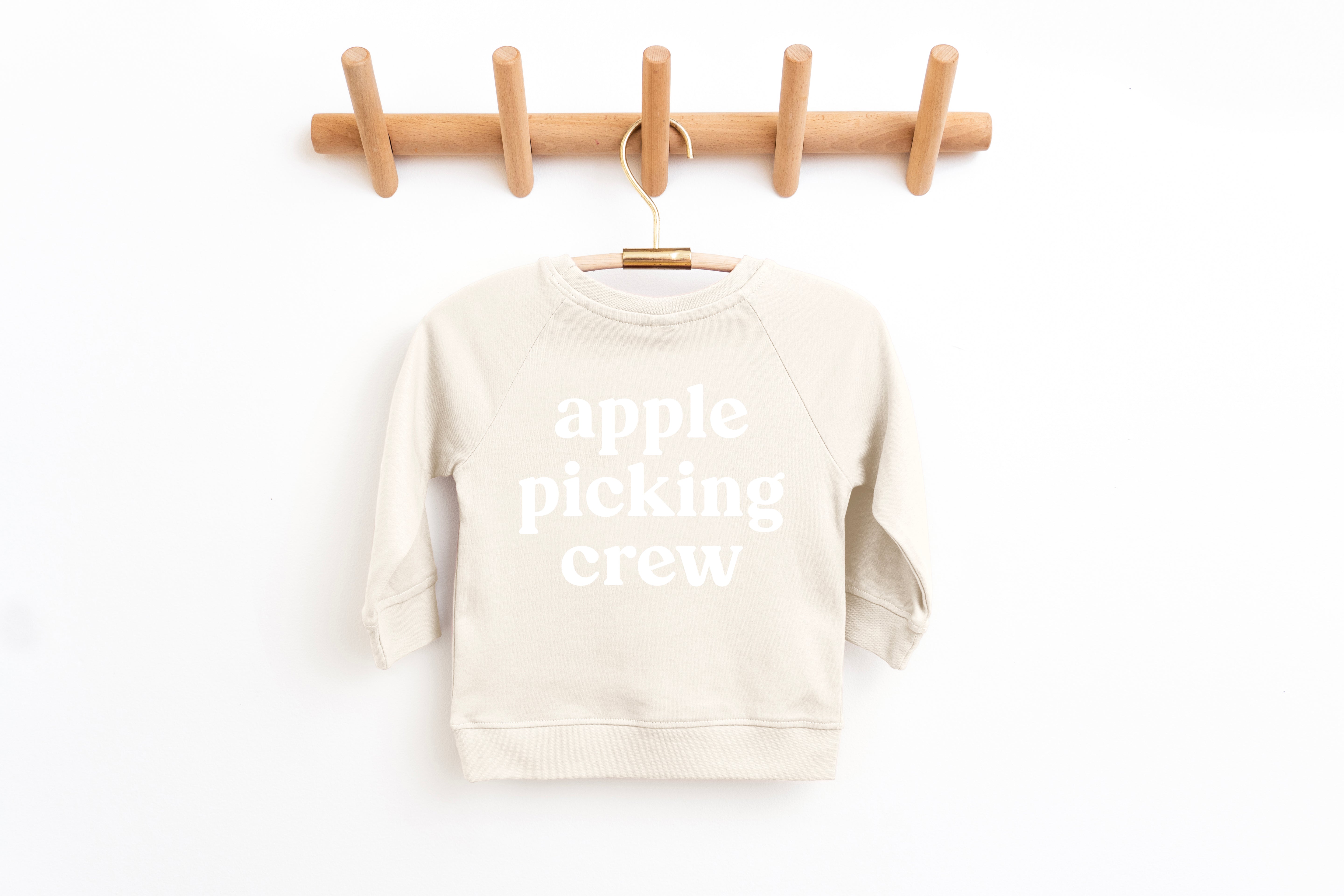 Apple Picking Crew Organic Cotton Baby and Toddler Fall and Winter Pullover