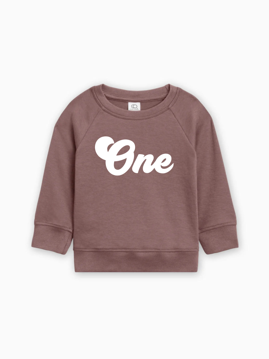 One Birthday 1st Birthday Toddler Organic Cotton Pullover (Groovy)