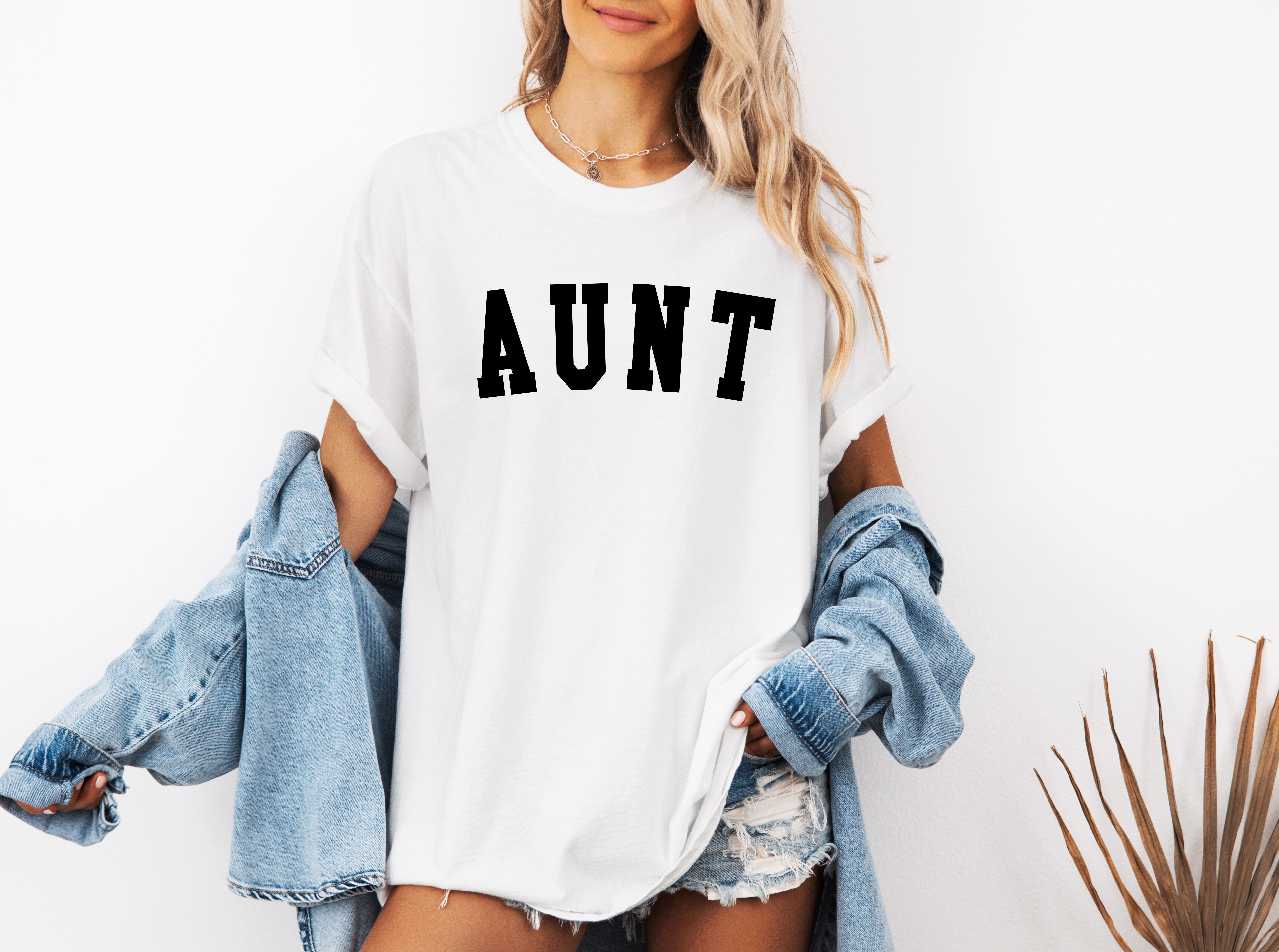 Aunt Comfort Colors Graphic Tees (Condensed font)