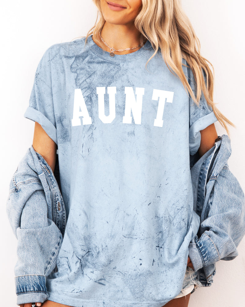 Aunt Comfort Colors Graphic Tees (Condensed font)