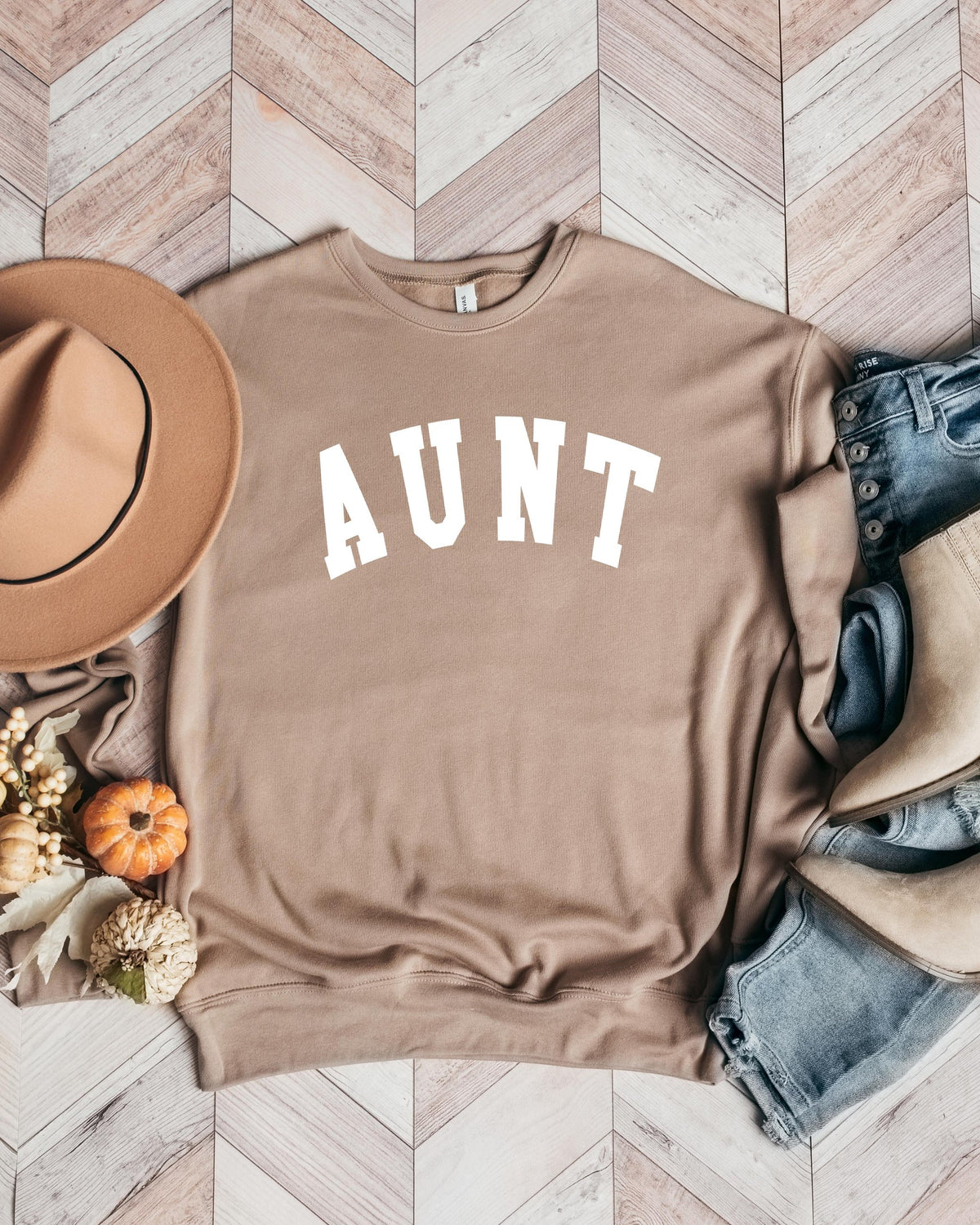 Aunt Drop Shoulder Sponge Fleece Crewneck Sweatshirt (Extended)