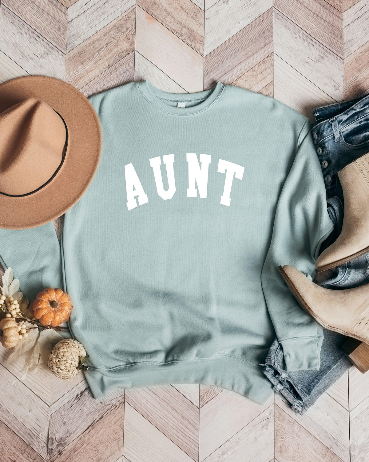 Aunt Drop Shoulder Sponge Fleece Crewneck Sweatshirt (Extended)