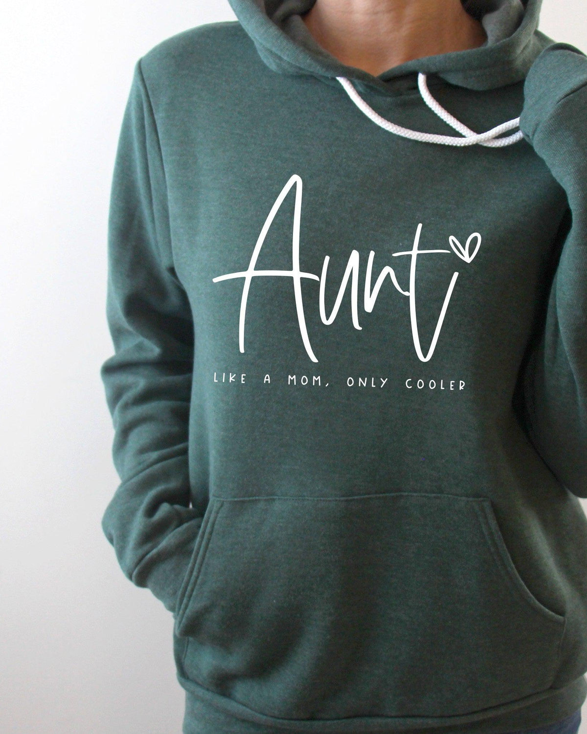 Aunt Like a mom Only Cooler Sponge Fleece hoodie Sweatshirt