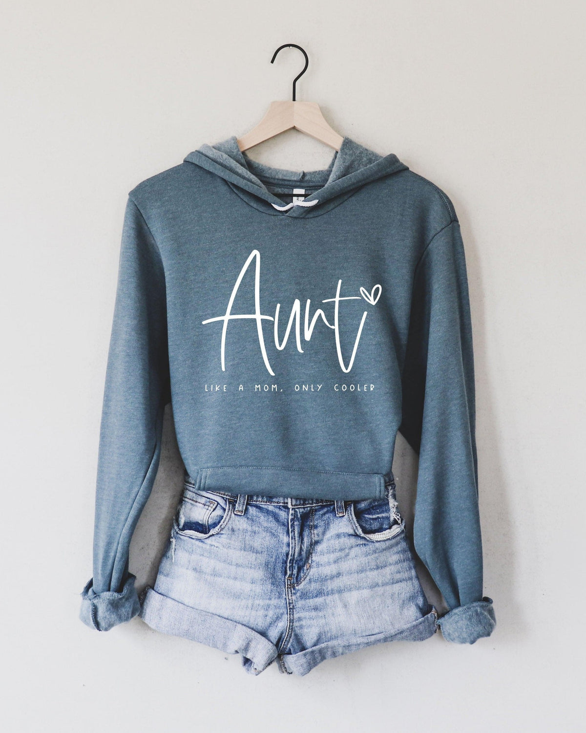Aunt Like a mom Only Cooler Sponge Fleece hoodie Sweatshirt