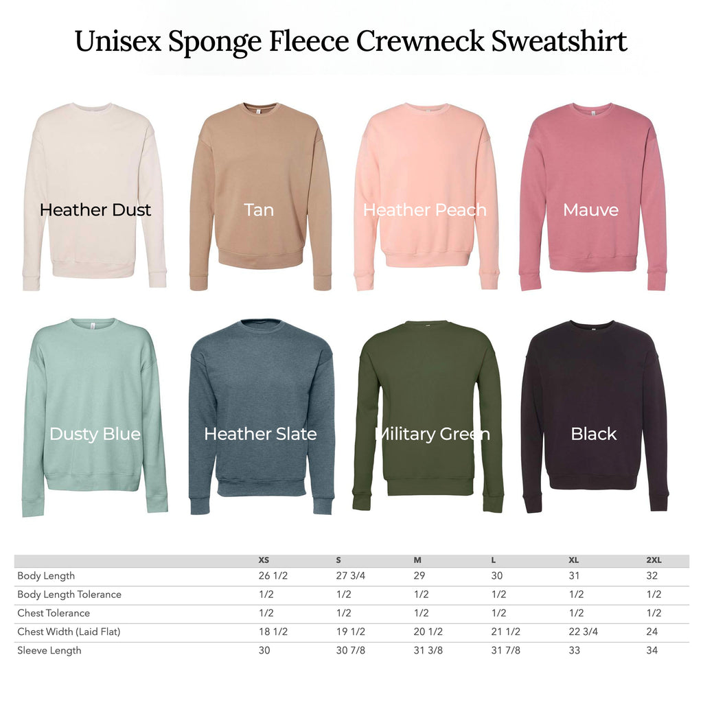 Auntie Est 2023 Drop Shoulder Sponge Fleece Crewneck Sweatshirt (Cursive 2)