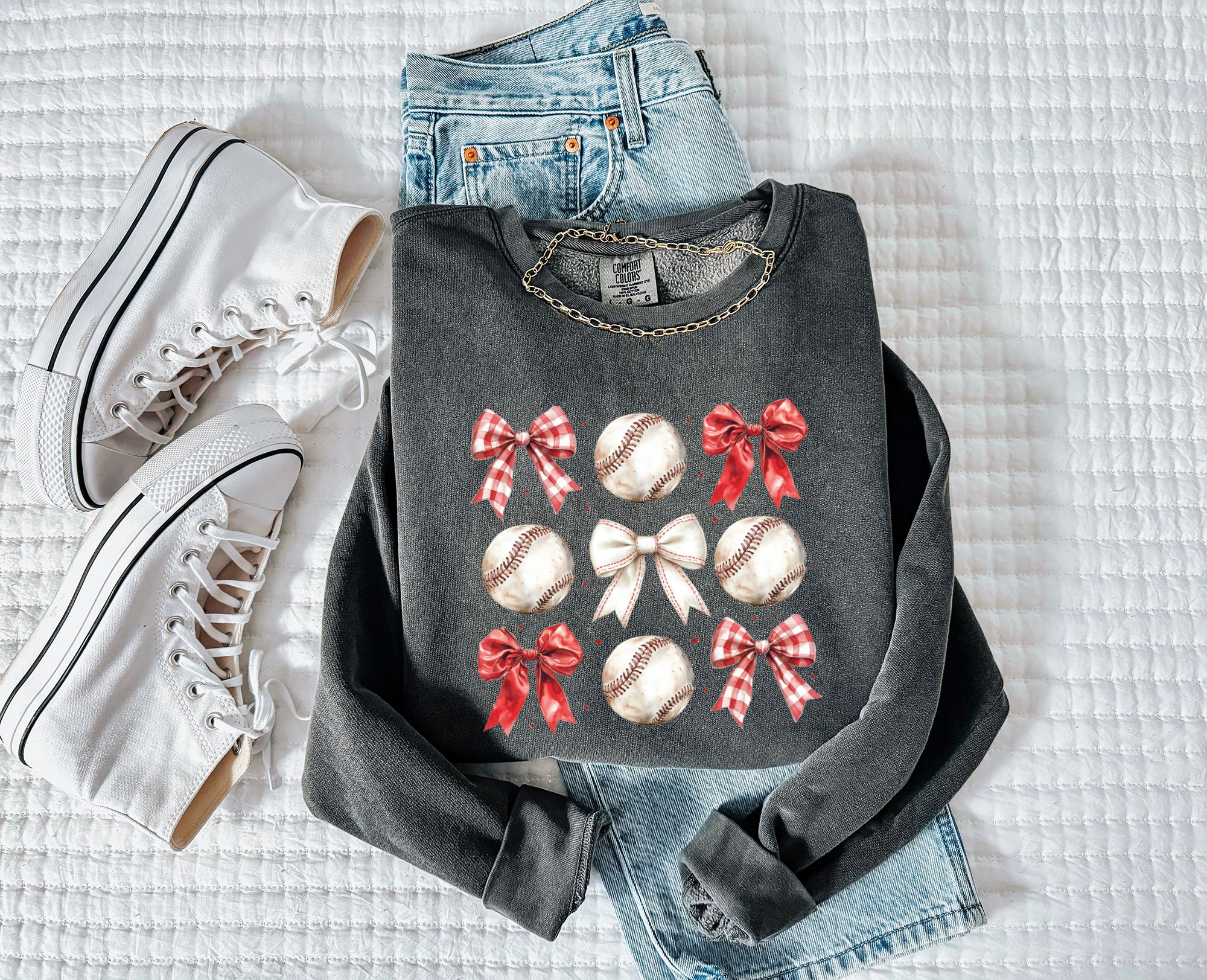 Baseball Sports MomGarment Dyed Comfort Colors Sweatshirt