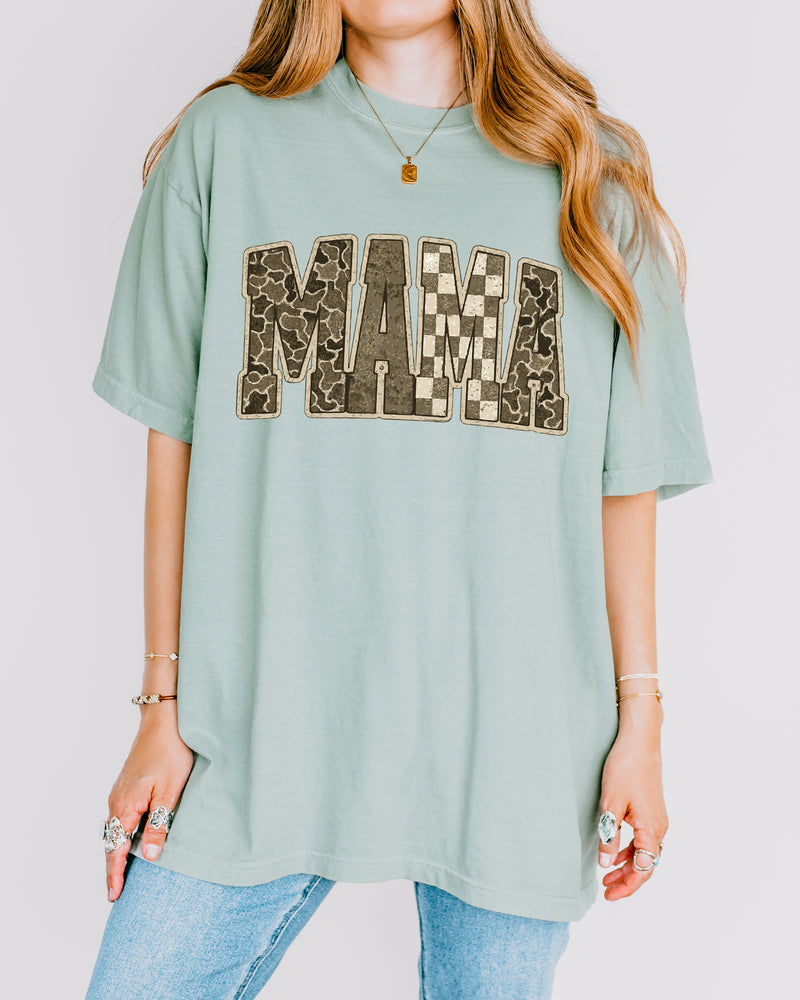 Mama Comfort Colors T Shirt (Military)