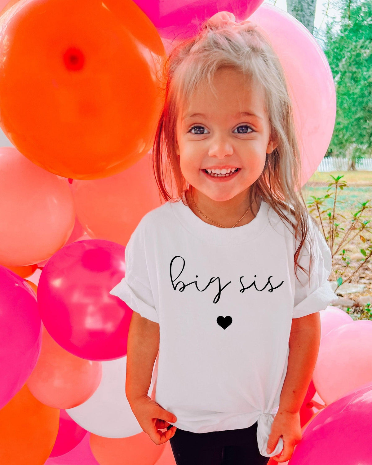 Big Sis Baby And Toddler Big sister Pregnancy announcement T Shirt (Marvey)
