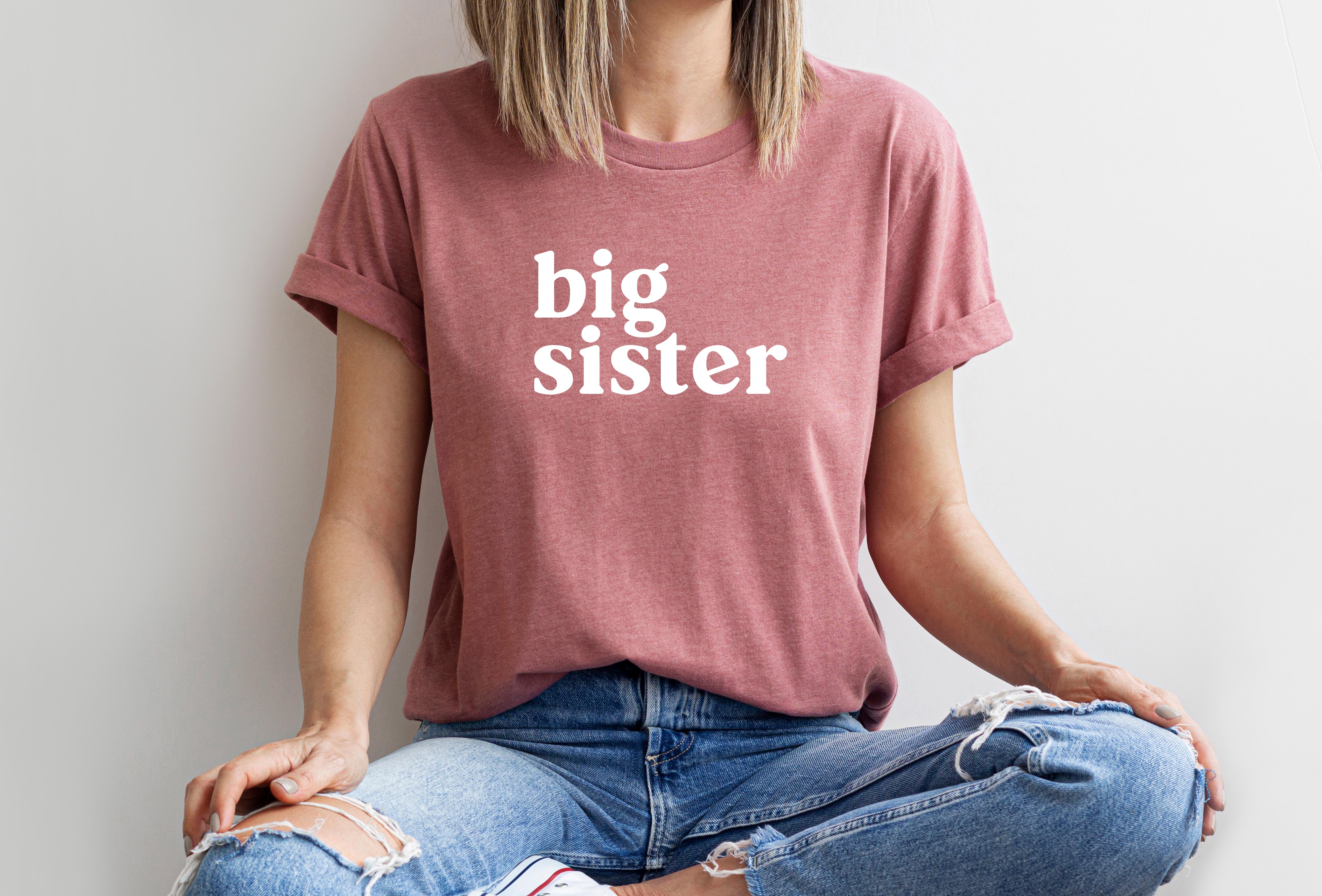 Big Sister Classic Soft Short Sleeve Shirt (Adult Sizing)