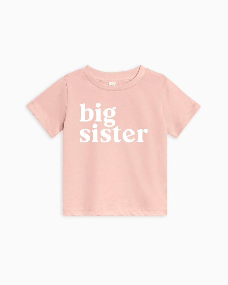 Big Sister Organic Cotton Baby And Kids Tee (serif)