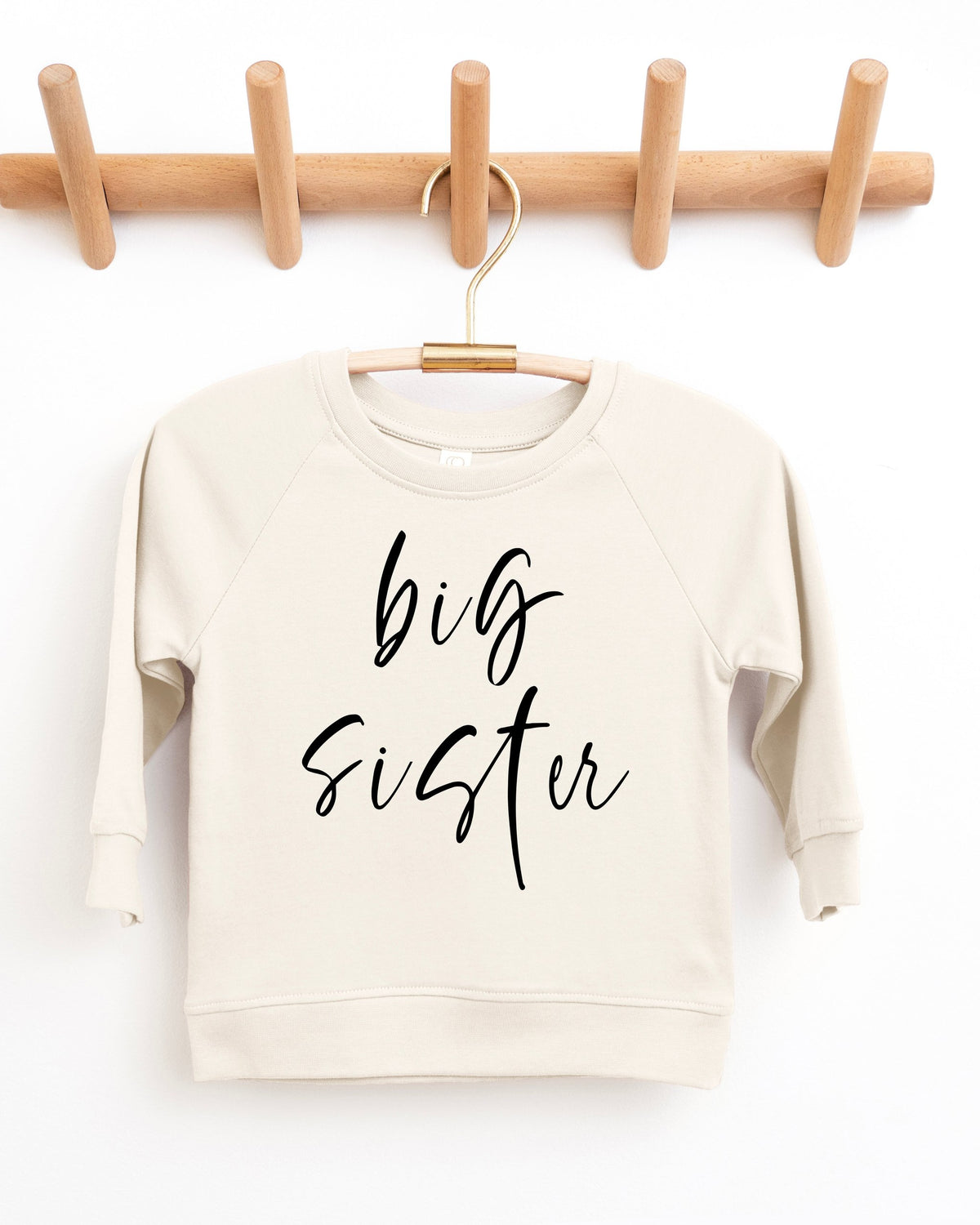 Big Sister Organic Cotton Pullover (Cursive4)