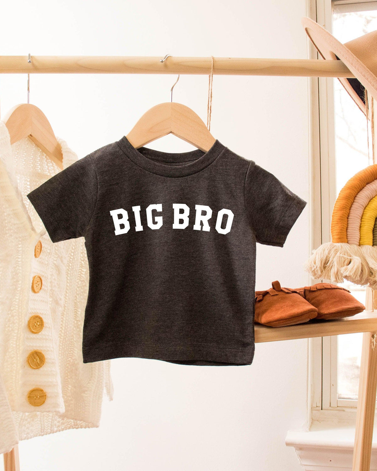 Big bro Baby and Kids T-Shirt | Big brother Pregnancy announcement Sibling Shirt