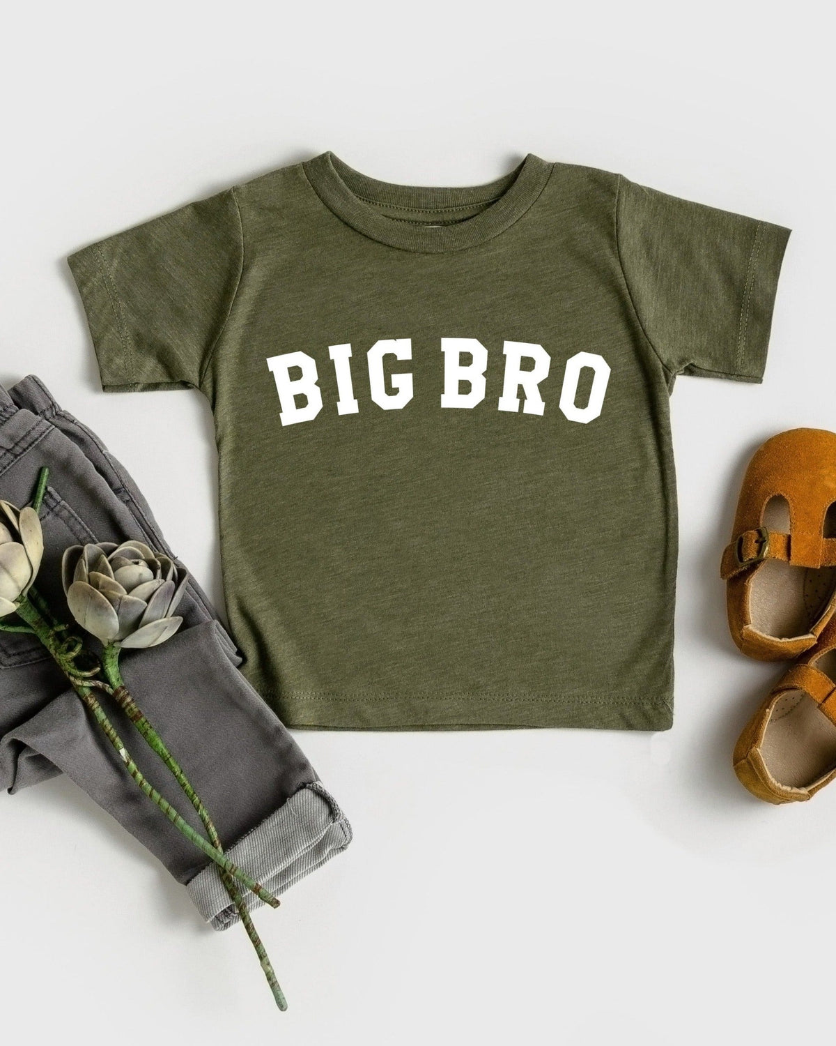 Big bro Baby and Kids T-Shirt | Big brother Pregnancy announcement Sibling Shirt