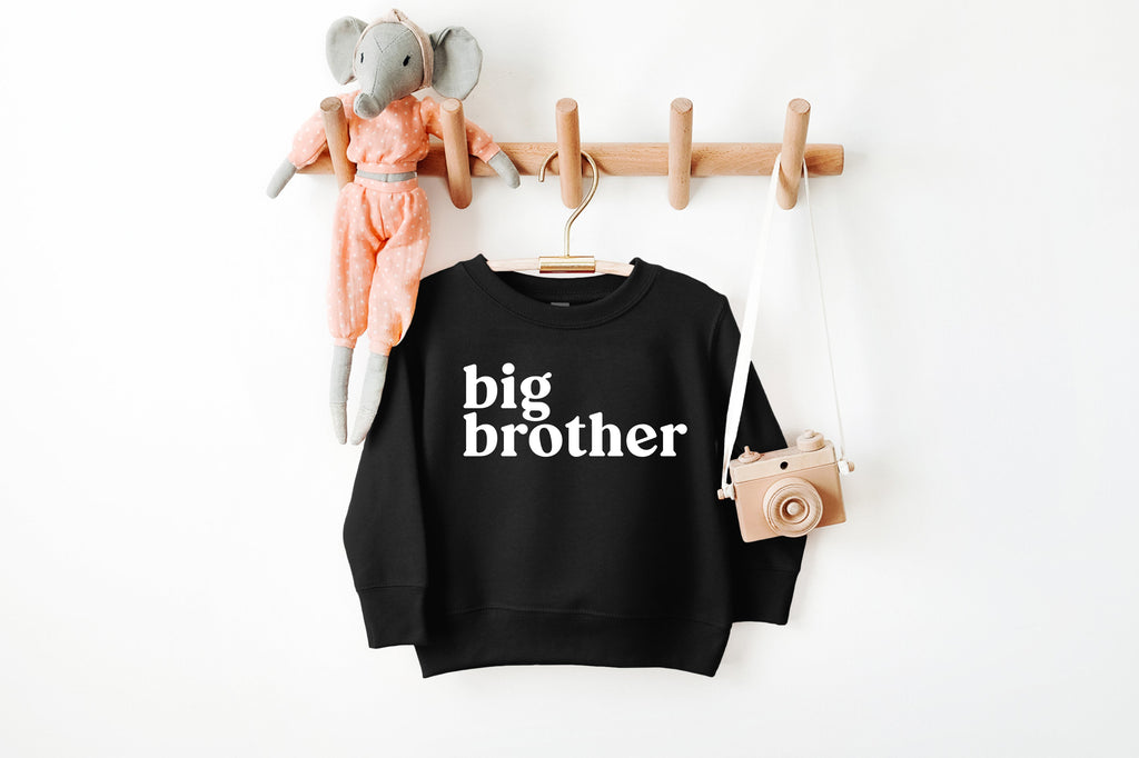 Big brother Toddler Kids Sweatshirt (Serif)