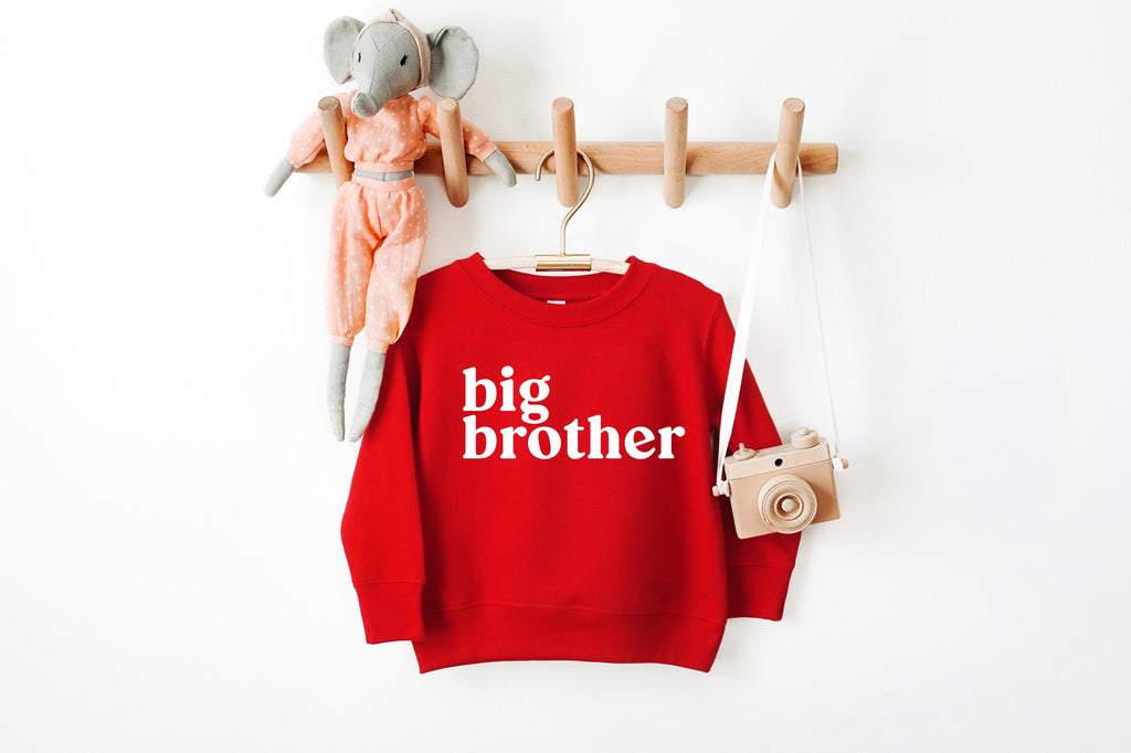 Big brother Toddler Kids Sweatshirt (Serif)