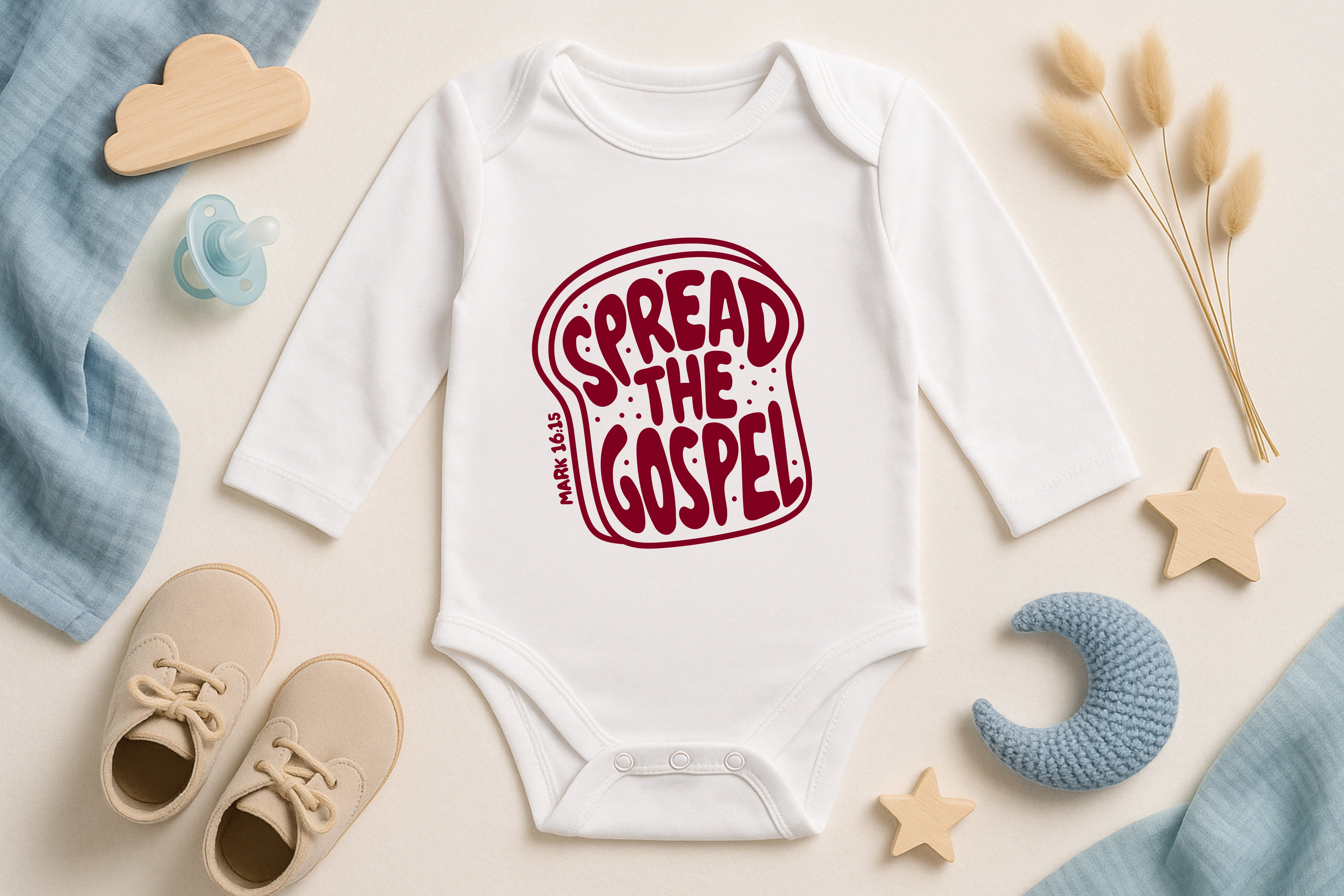 Spread the Gospel Christian Baby Bodysuit, Romper, Toddler Youth Tee, Sweatshirt