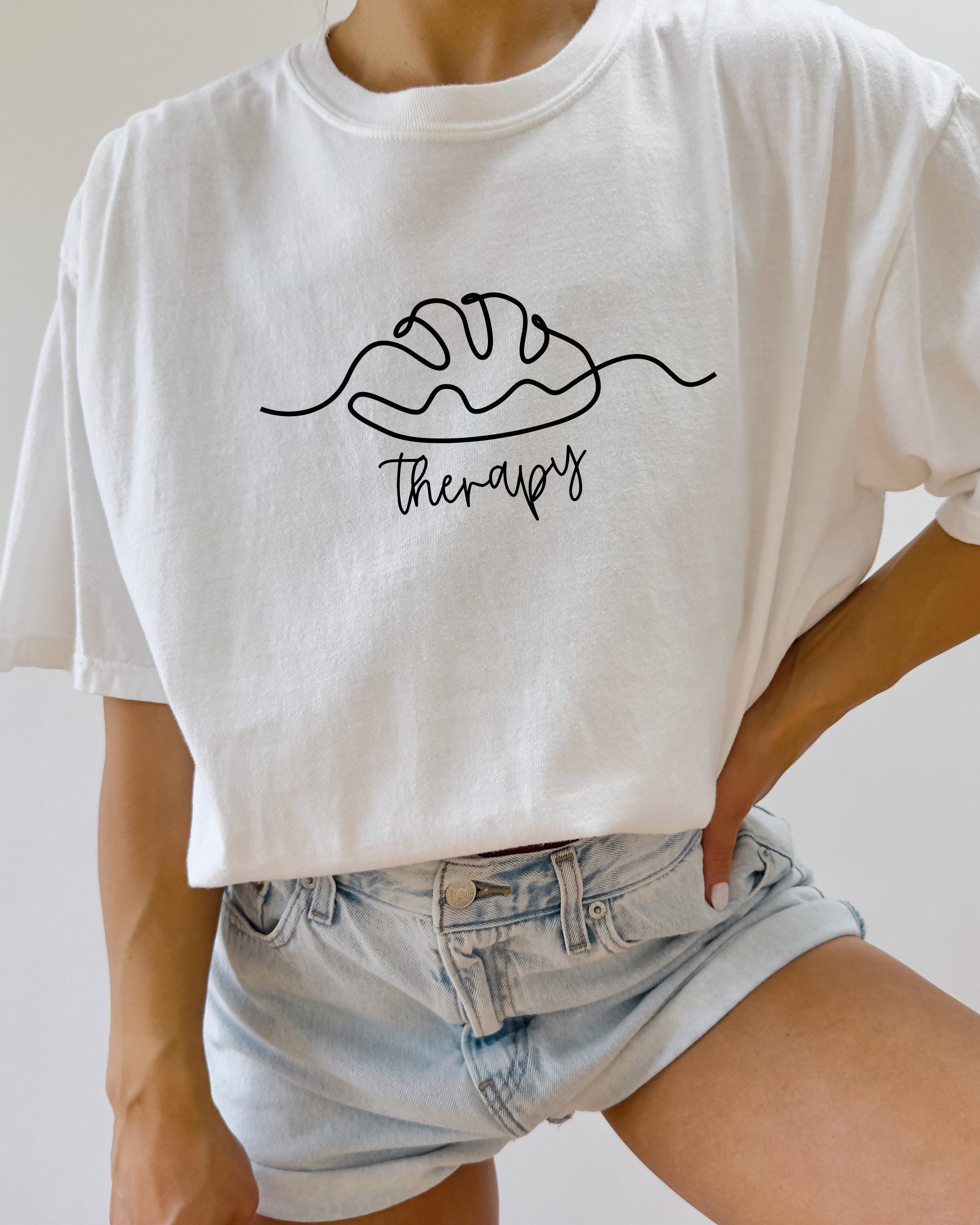 Bread Therapy Sourdough Home Baker Garment Dyed T Shirt