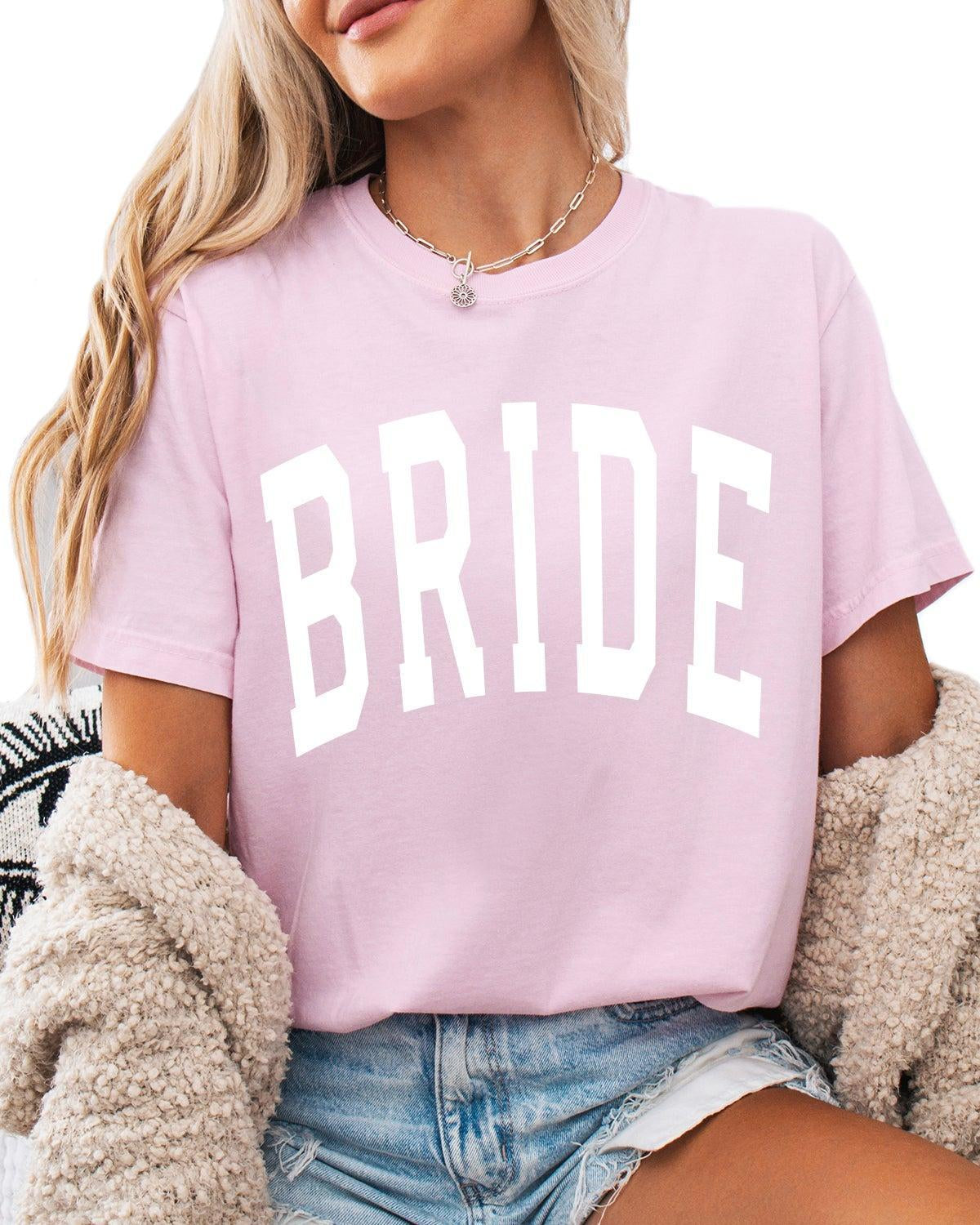 Bride Mrs Honeymoon Comfort Colors Garment Dyed T Shirt (condensed)