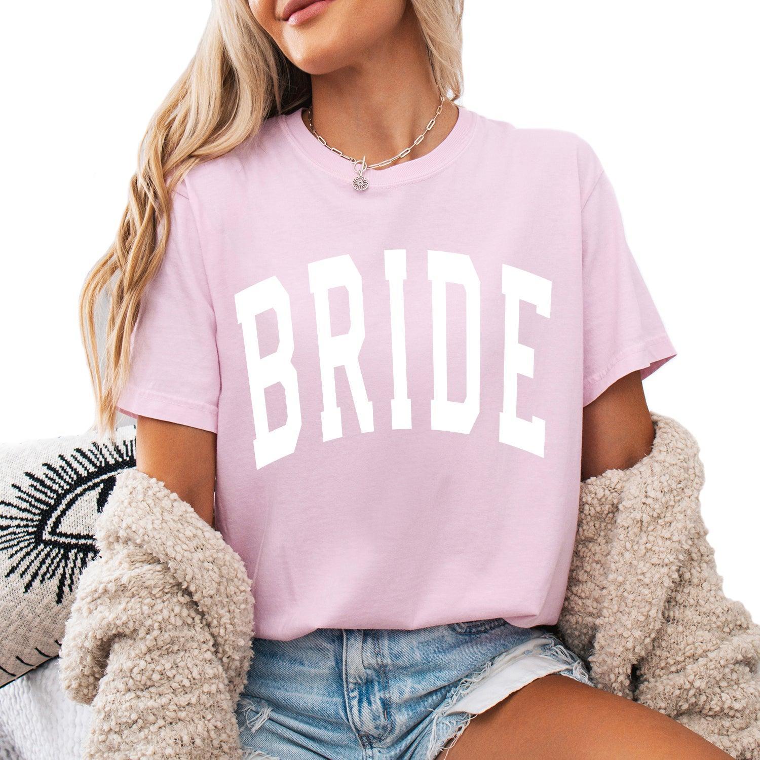 Bride Mrs Honeymoon Comfort Colors Garment Dyed T Shirt (condensed)