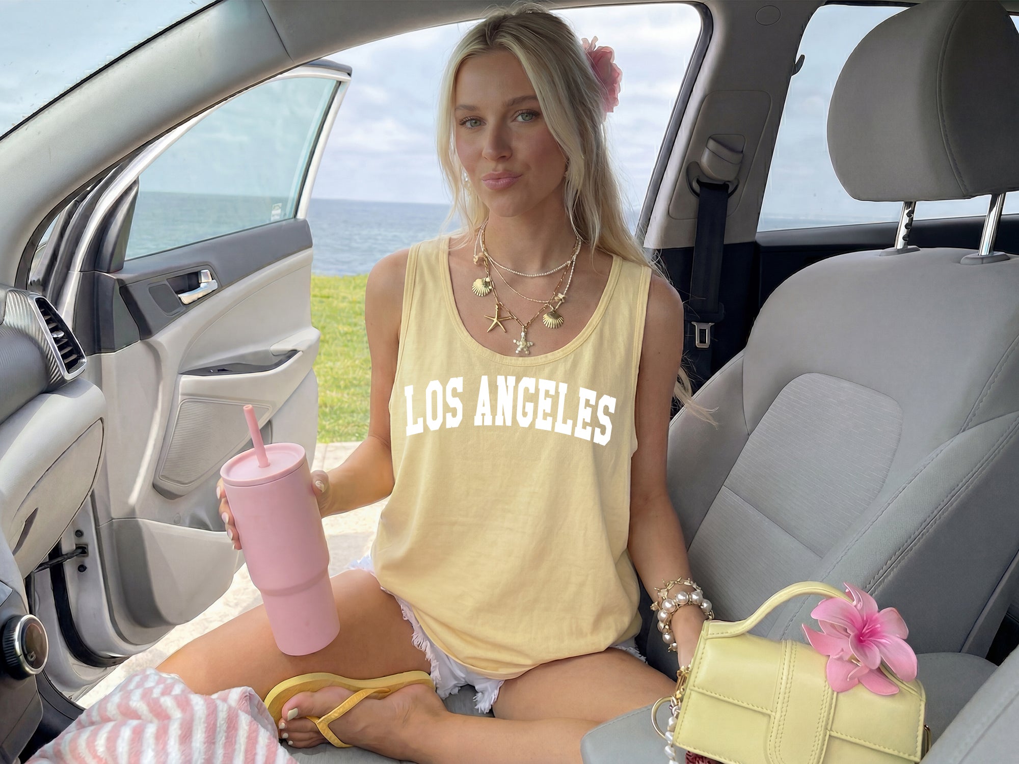 Los Angeles LA California Western State City Comfort Colors Tank Top – USA Travel