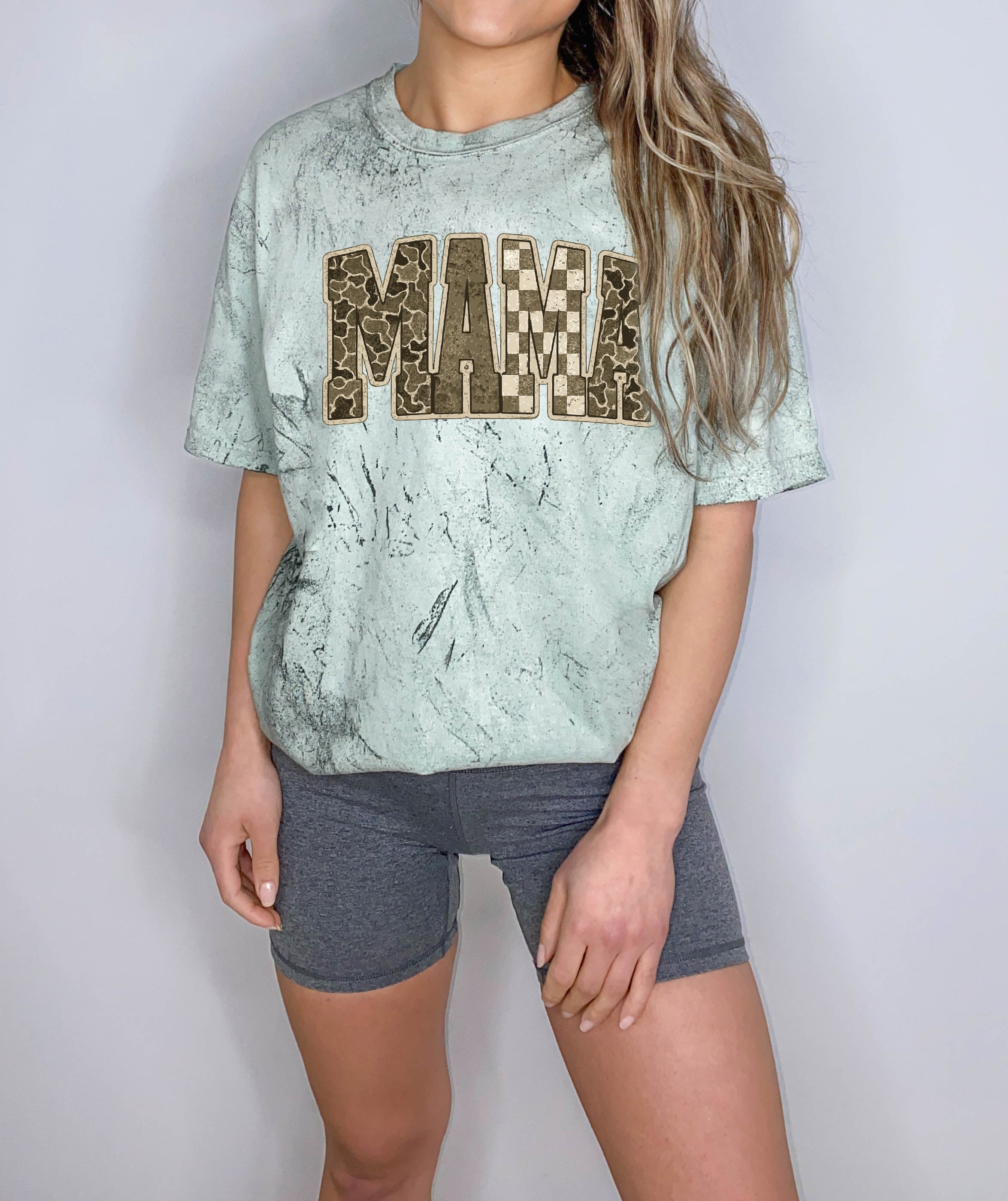 Mama Comfort Colors T Shirt (Military)