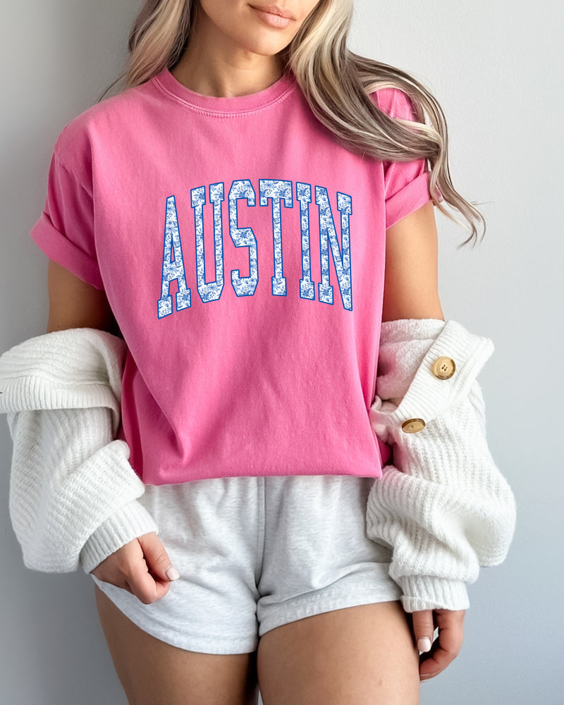 Austin Texas State City College Comfort Colors T Shirt