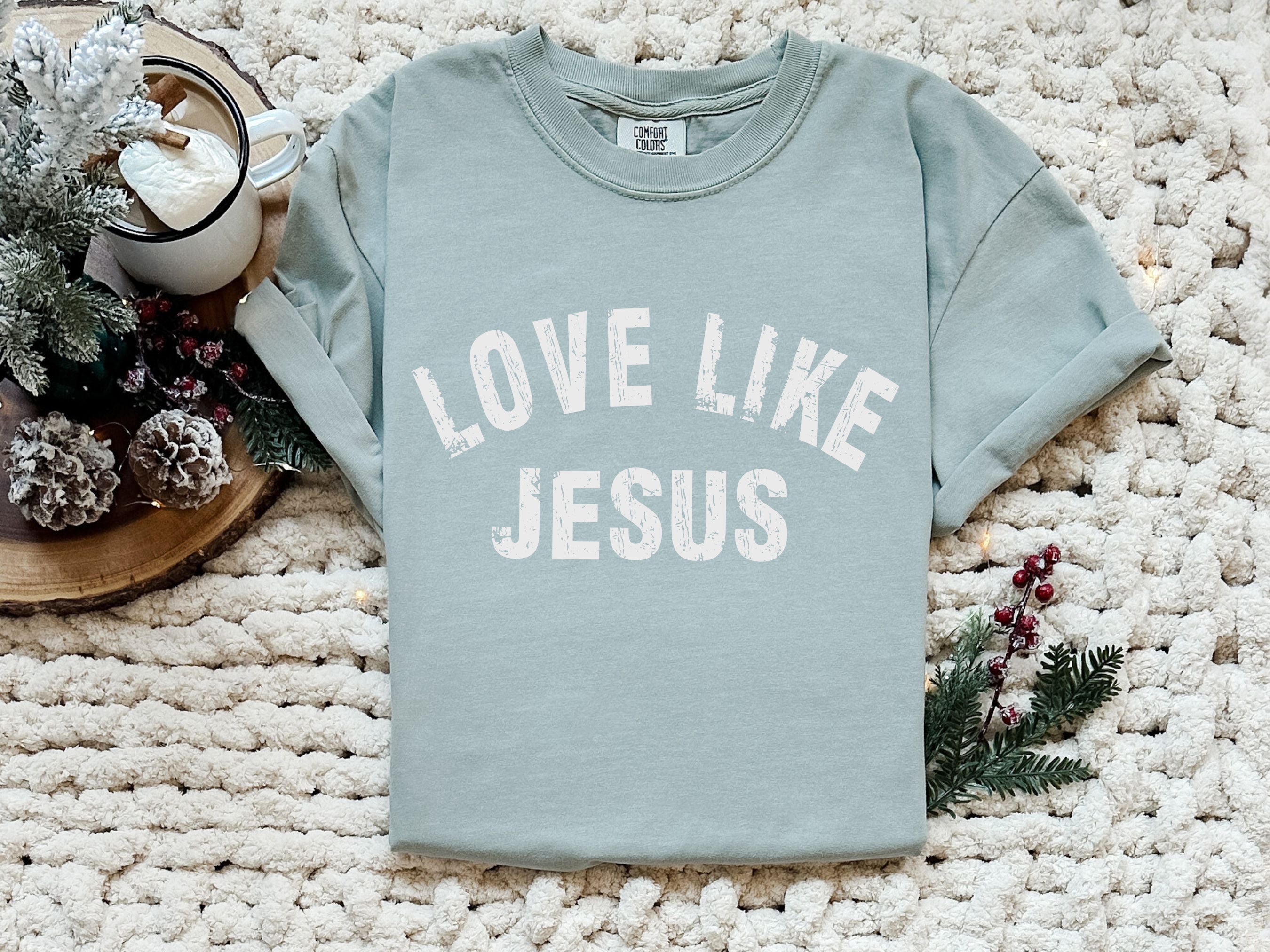 Love Like Jesus Christian Comfort Colors Garment Dyed T Shirt (Arch)