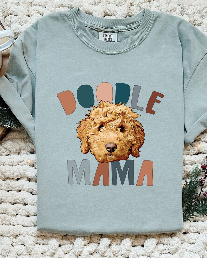 Golden Doodle Dog Mom Comfort Colors T Shirt (Color)