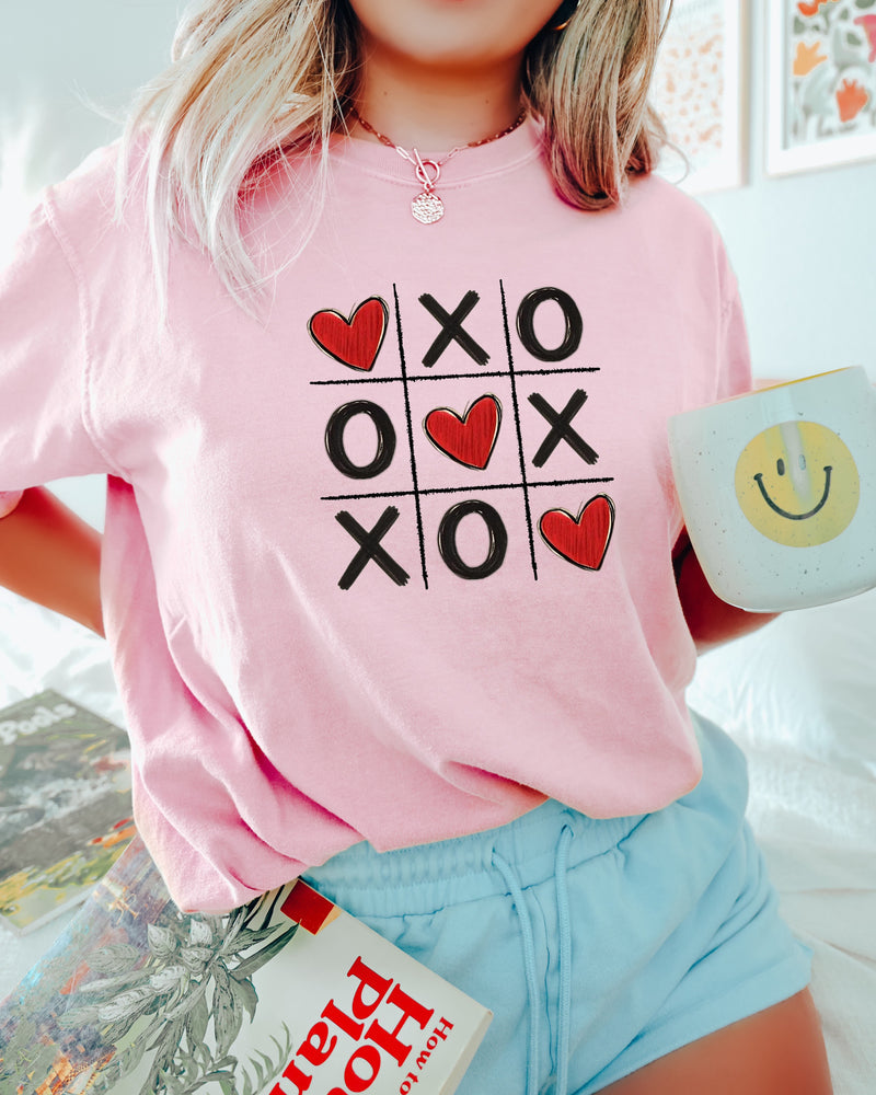 Valentine's day XOXO bingo Comfort Colors Garment Dyed T Shirt