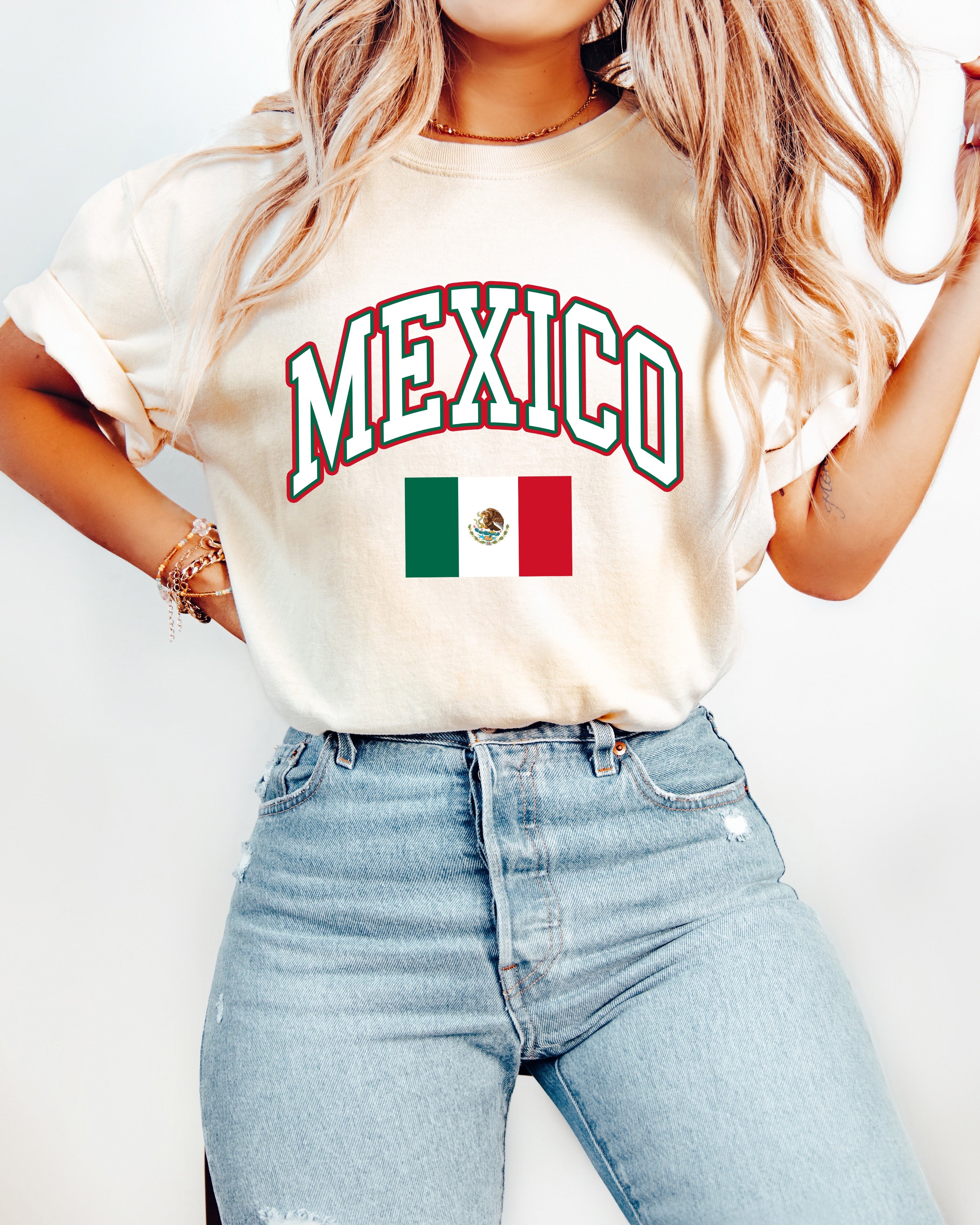 Mexico Flag Comfort Colors T Shirt