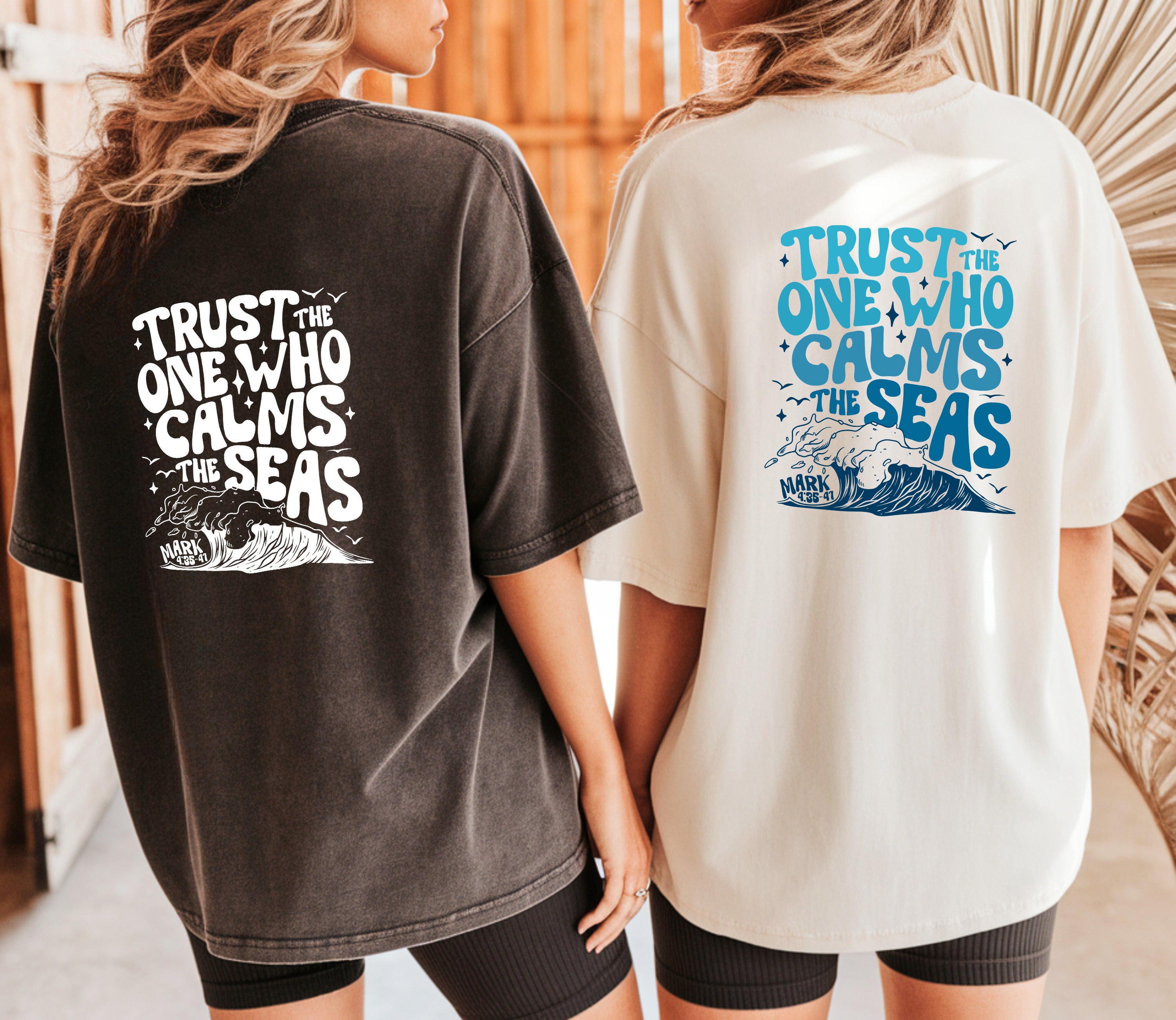 Trust the One Who Calms the Seas (Mark 4:35-41) Vacation Summer Lake Ocean Tees