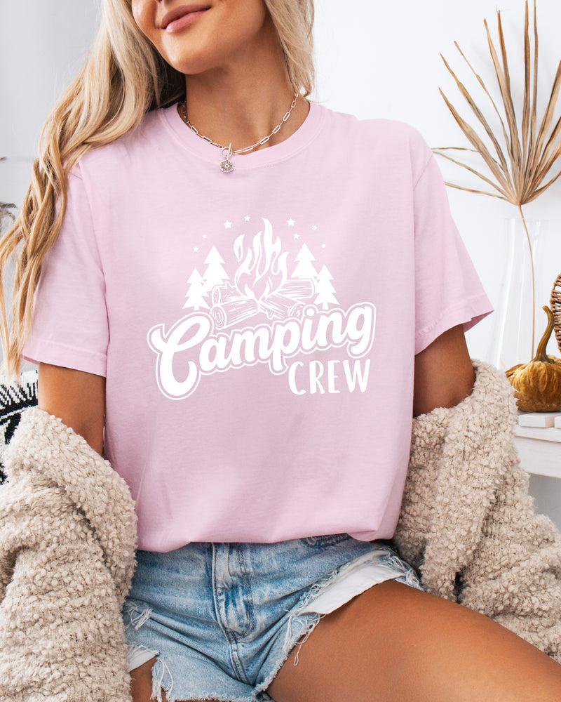 Camping Crew Camping Hiking Garment Dyed Shirt