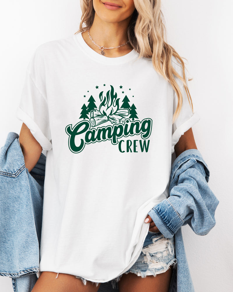 Camping Crew Camping Hiking Garment Dyed Shirt