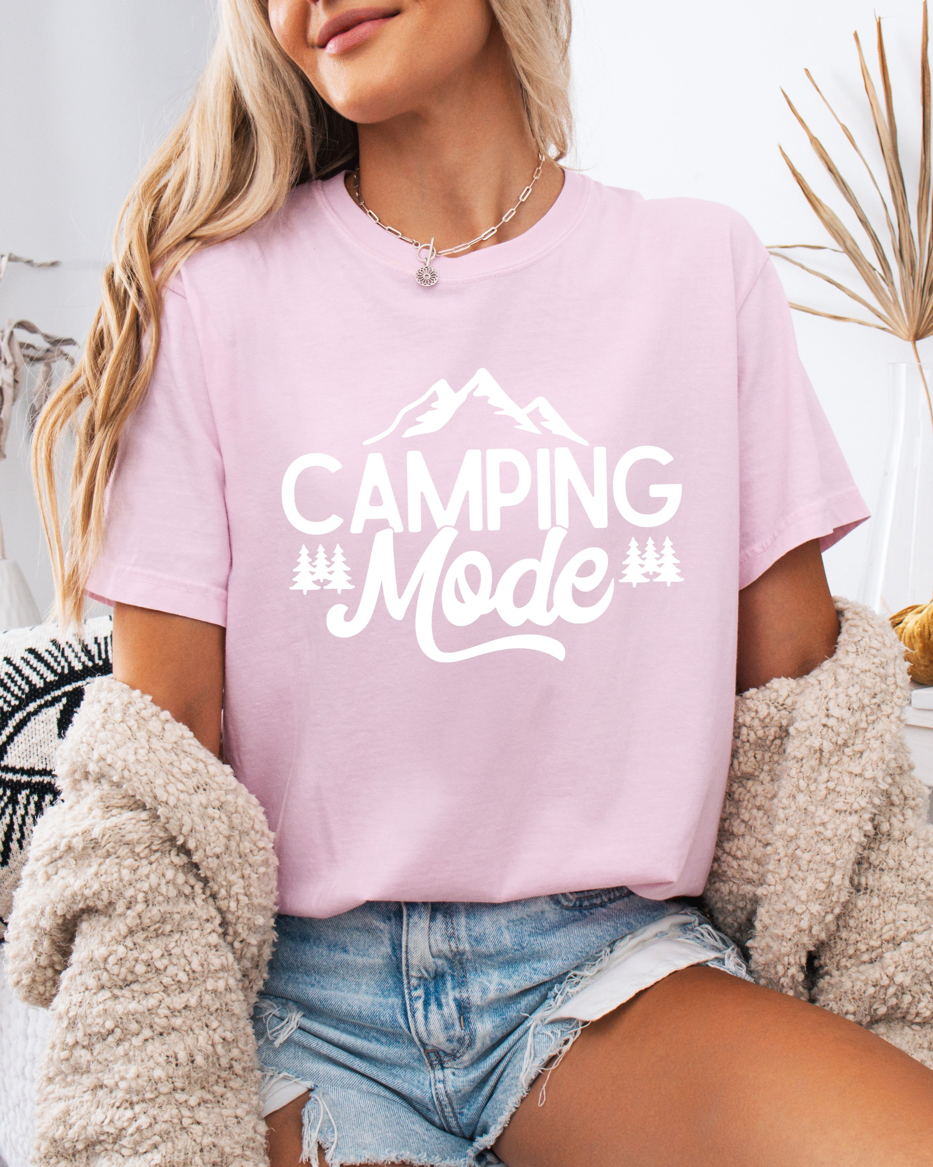 Camping Mode Nature Camping Hiking Garment Dyed Shirt
