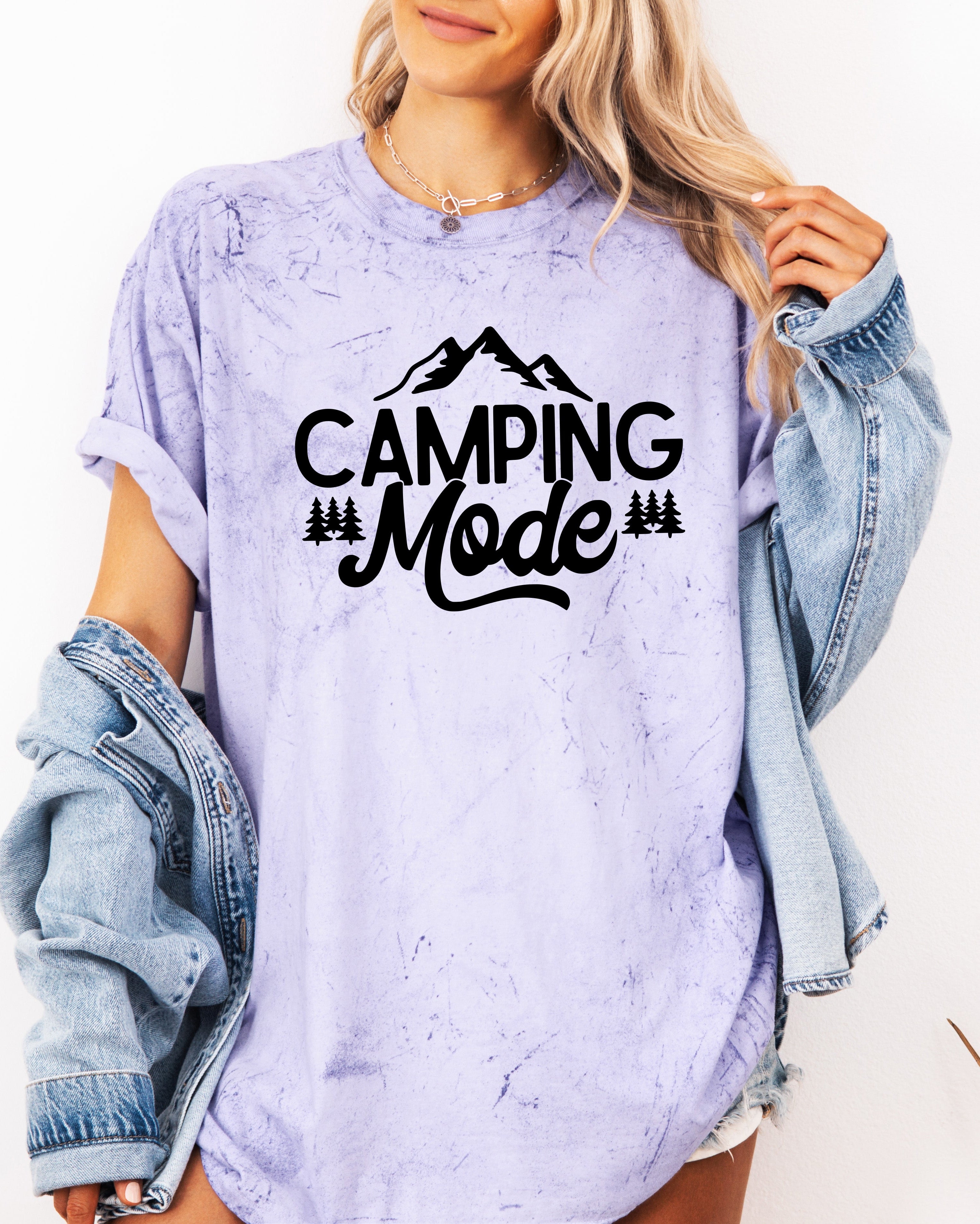 Camping Mode Nature Camping Hiking Garment Dyed Shirt