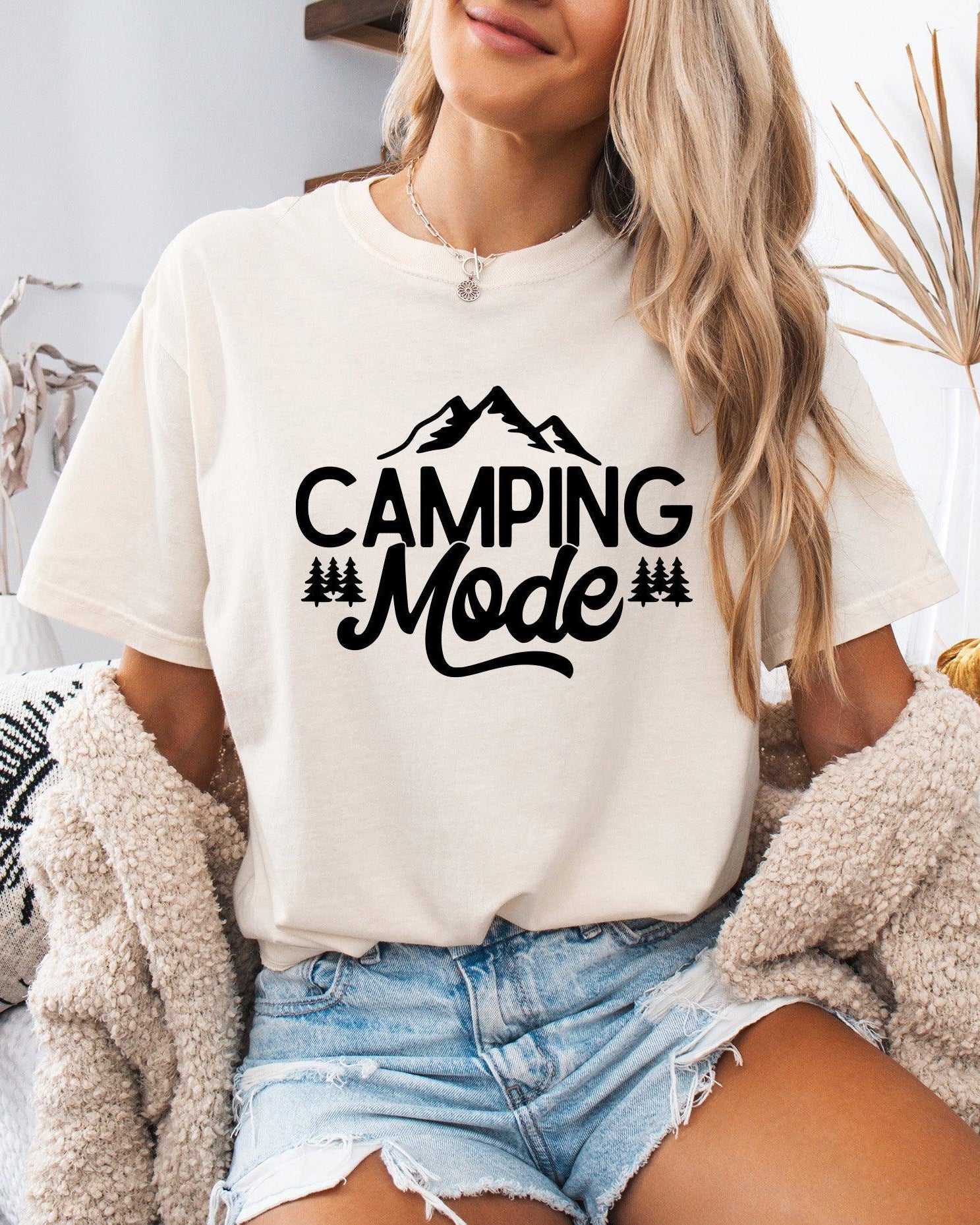 Camping Mode Nature Camping Hiking Garment Dyed Shirt