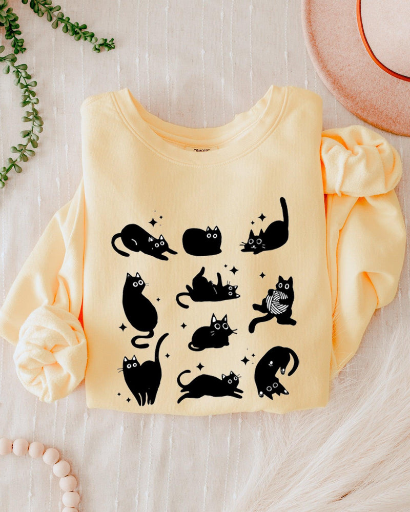 Cat Mom Pet Lover Garment Dyed Comfort Colors Sweatshirt