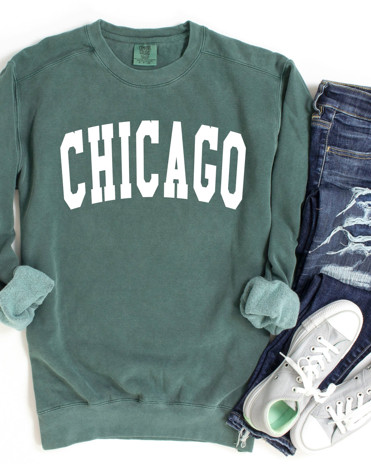 Chicago City Garment Dyed Comfort Colors Sweatshirt