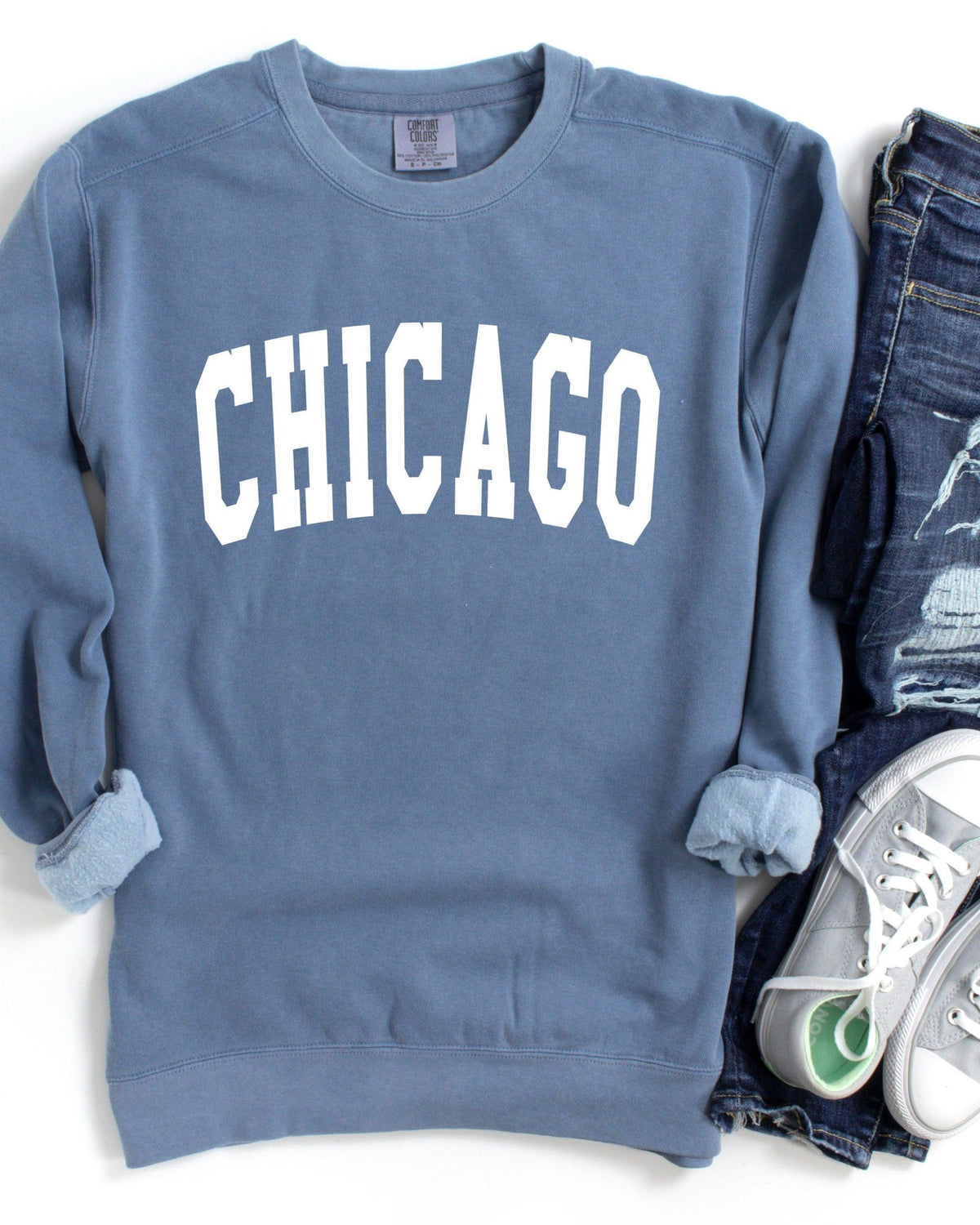 Chicago City Garment Dyed Comfort Colors Sweatshirt