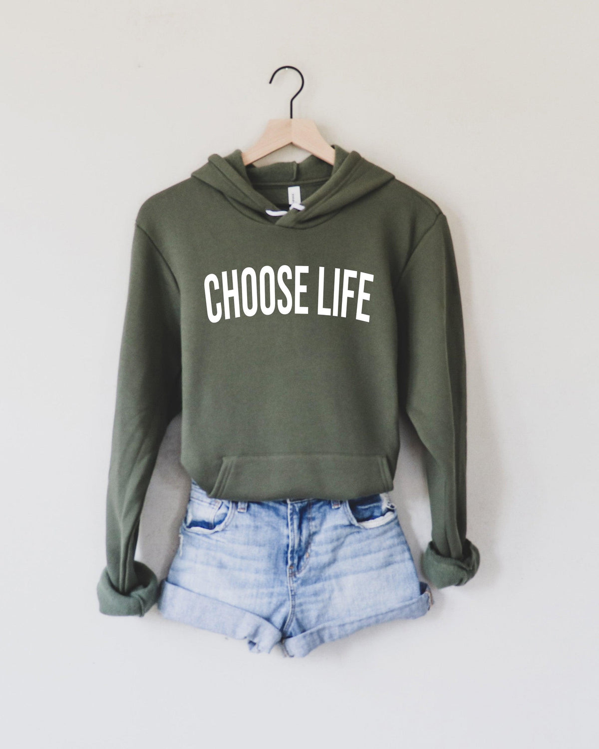 Choose Life Christian Sponge Fleece Hoodie sweatshirt