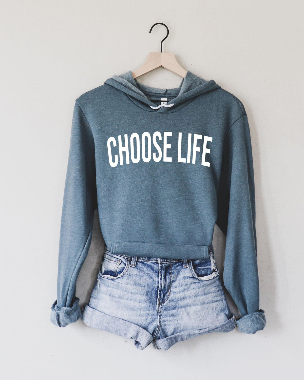 Choose Life Christian Sponge Fleece Hoodie sweatshirt