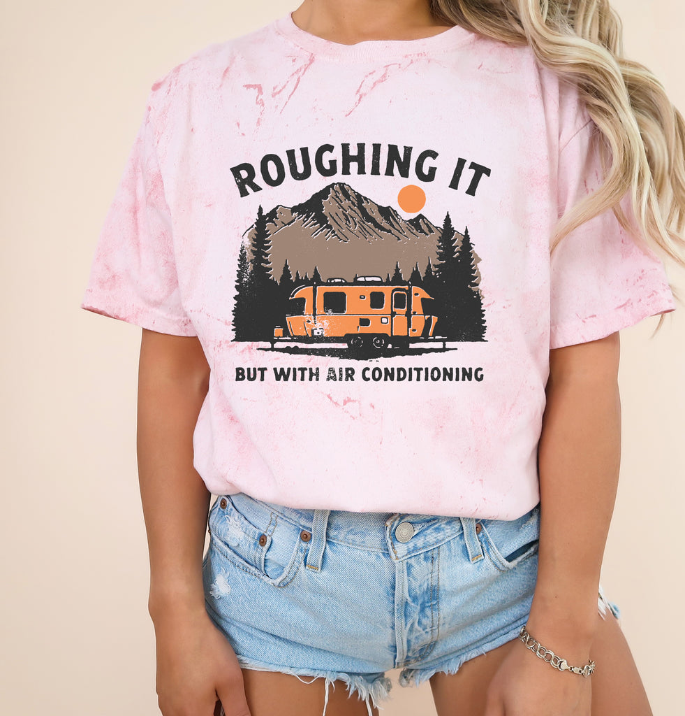 Roughing it Camping Hiking Comfort Colors T Shirt