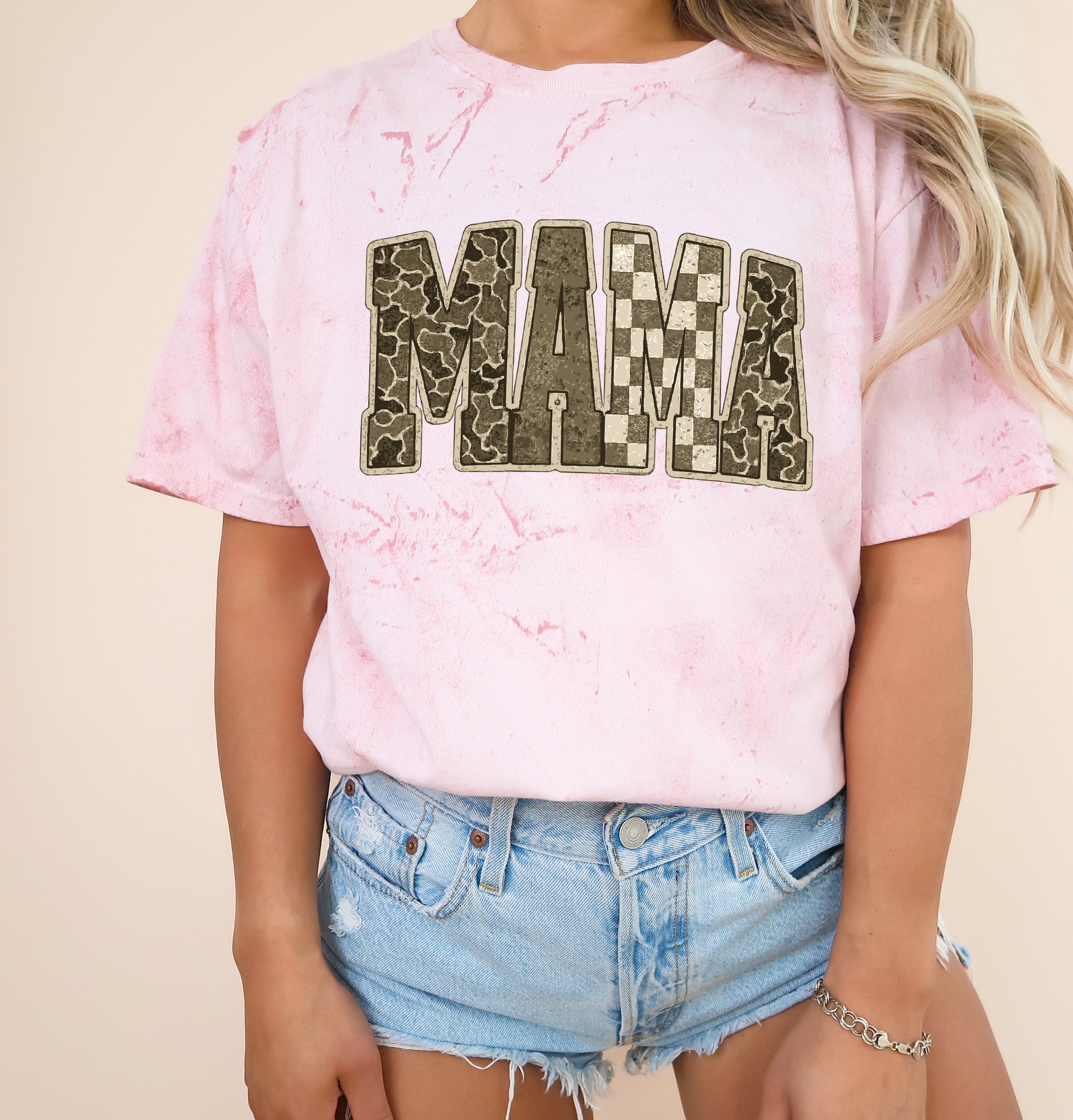 Mama Comfort Colors T Shirt (Military)