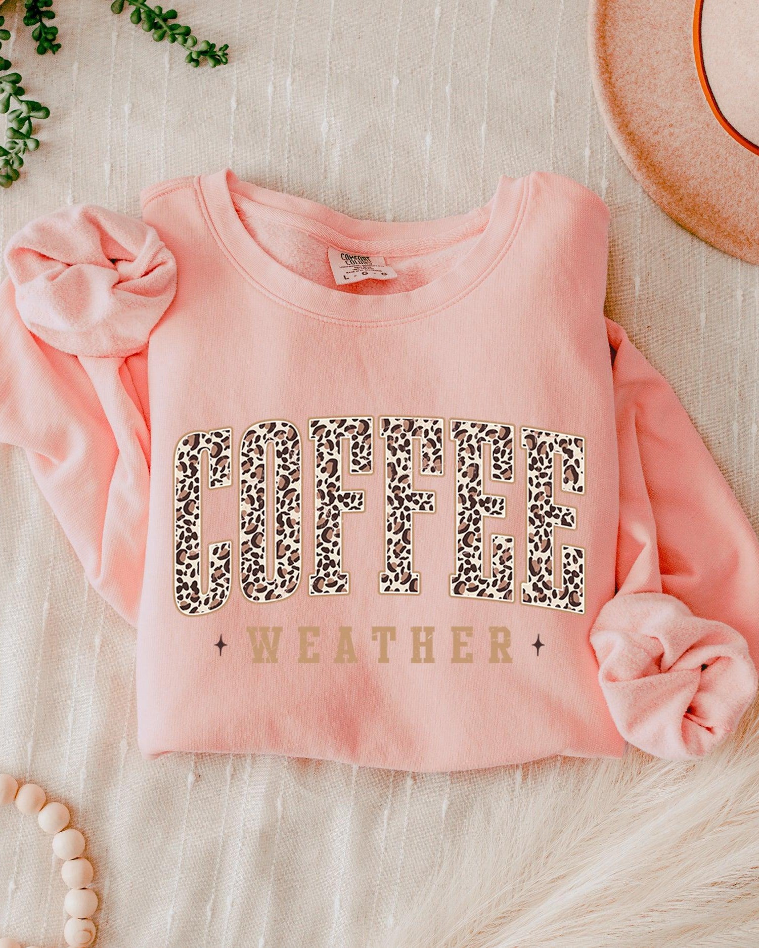 Coffee Season Fall Autumn Thanksgiving Day Garment Dyed Comfort Colors Sweatshirt