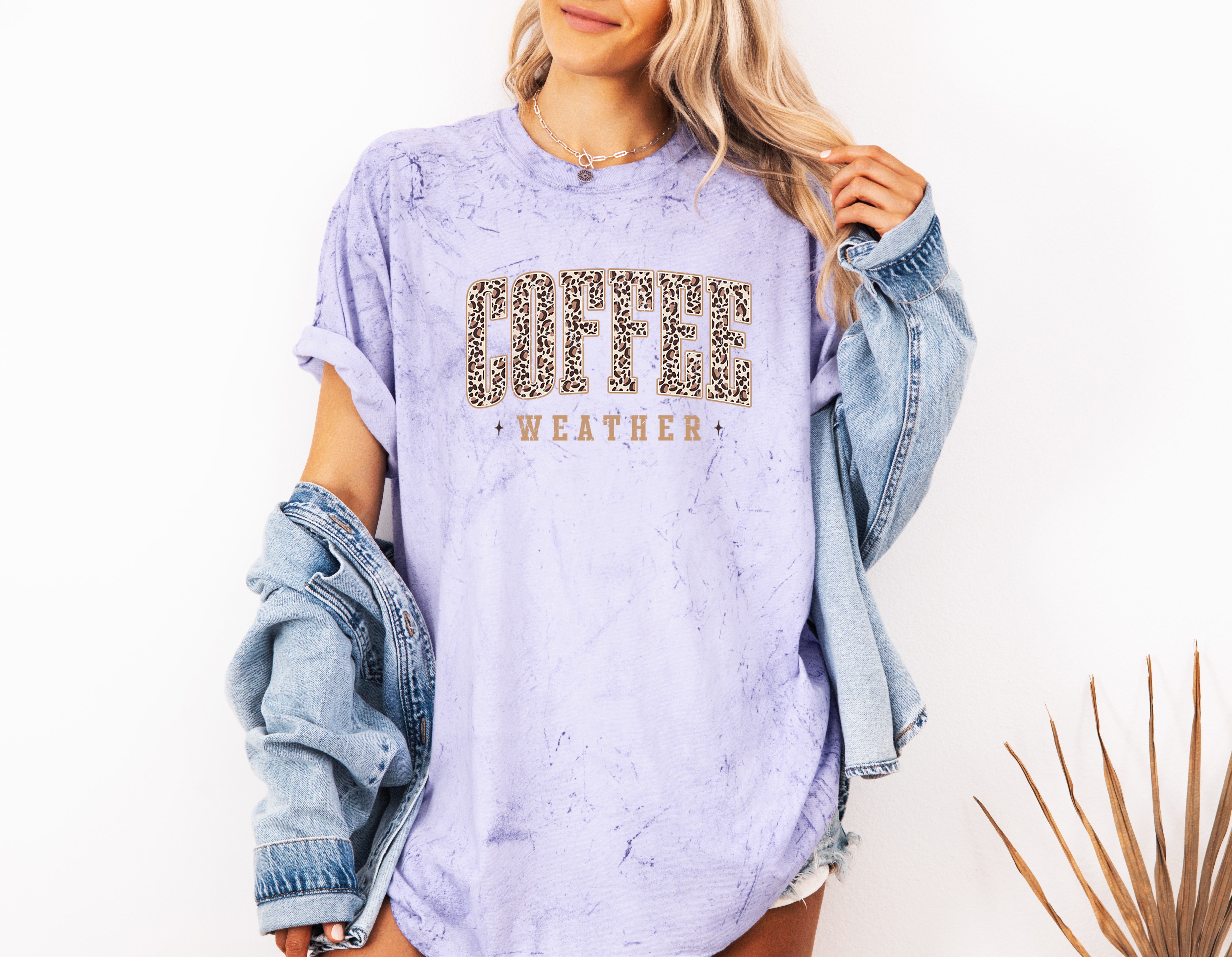 Coffee Weather Fall Thanksgiving day Christmas Autumn Comfort Colors Garment Dyed T Shirt