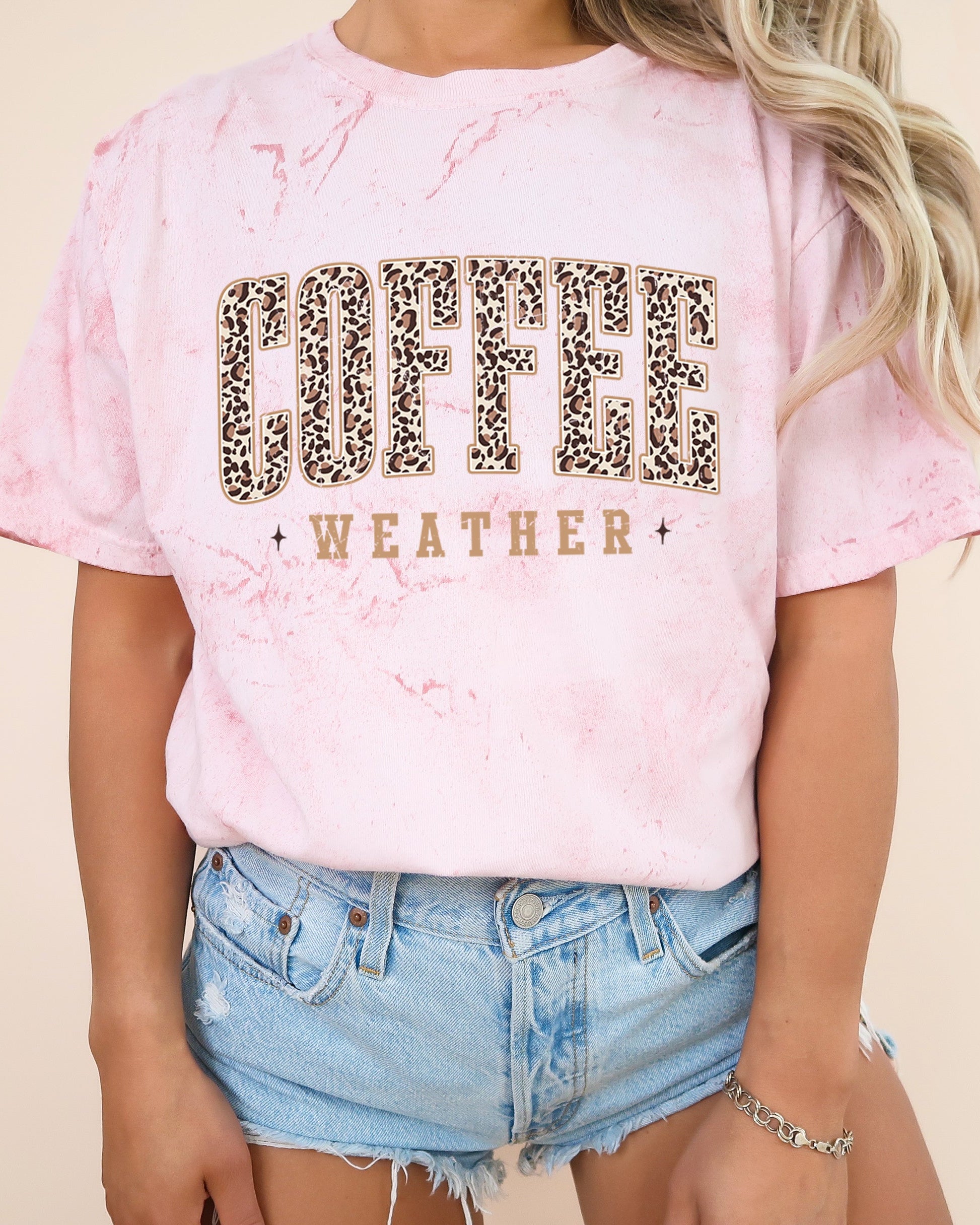 Coffee Weather Fall Thanksgiving day Christmas Autumn Comfort Colors Garment Dyed T Shirt