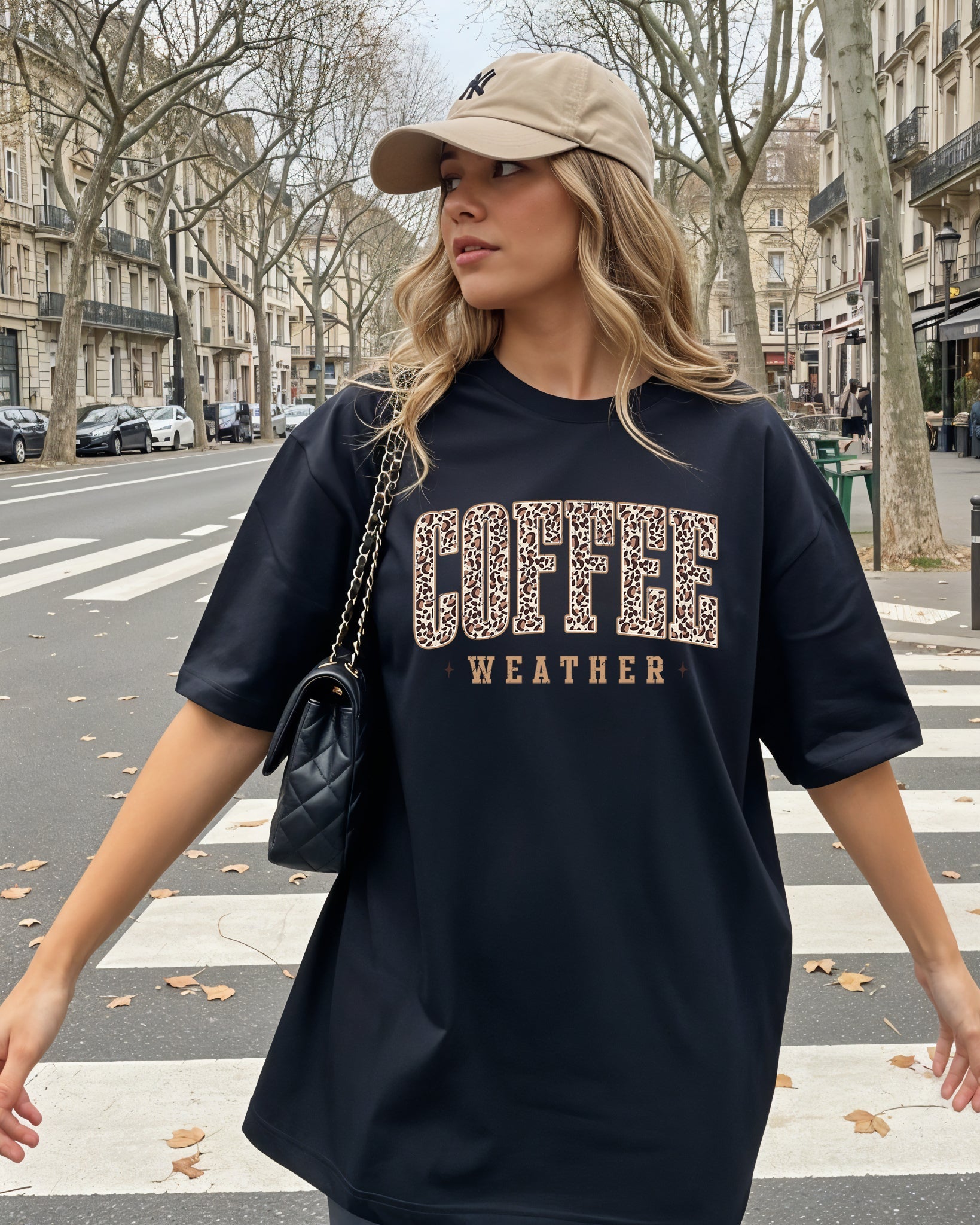 Coffee Weather Fall Thanksgiving day Christmas Autumn Comfort Colors Garment Dyed T Shirt
